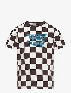 Ola junior checkered T-shirt, Wood Wood
