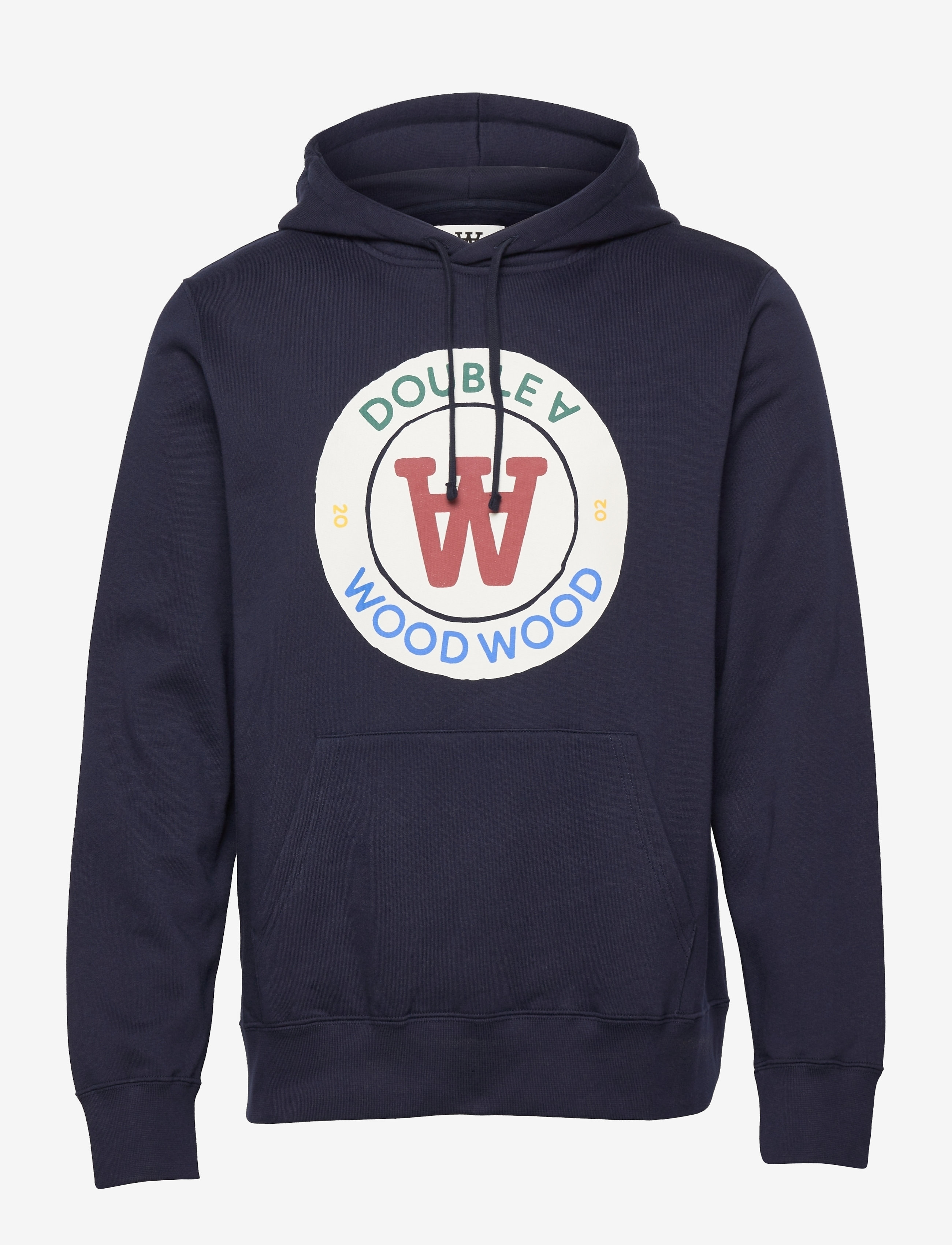 Wood Wood - Ian Crest hoodie - navy - 0