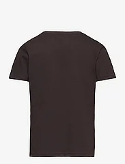 Wood Wood - Ola kids print T-shirt - trumpomis rankovėmis - black coffee - 1