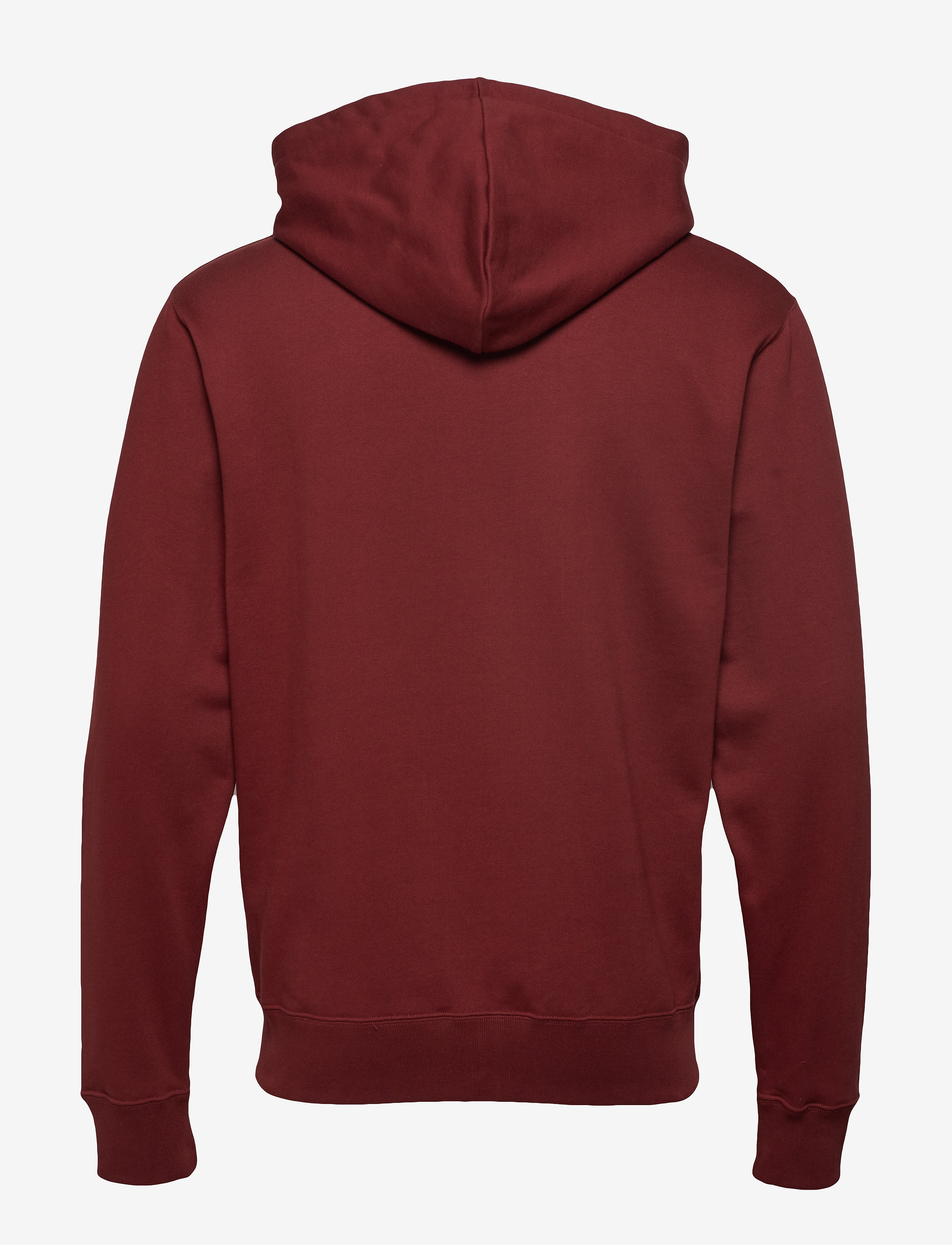 Wood Wood - Dan zip hoodie - dark red - 1