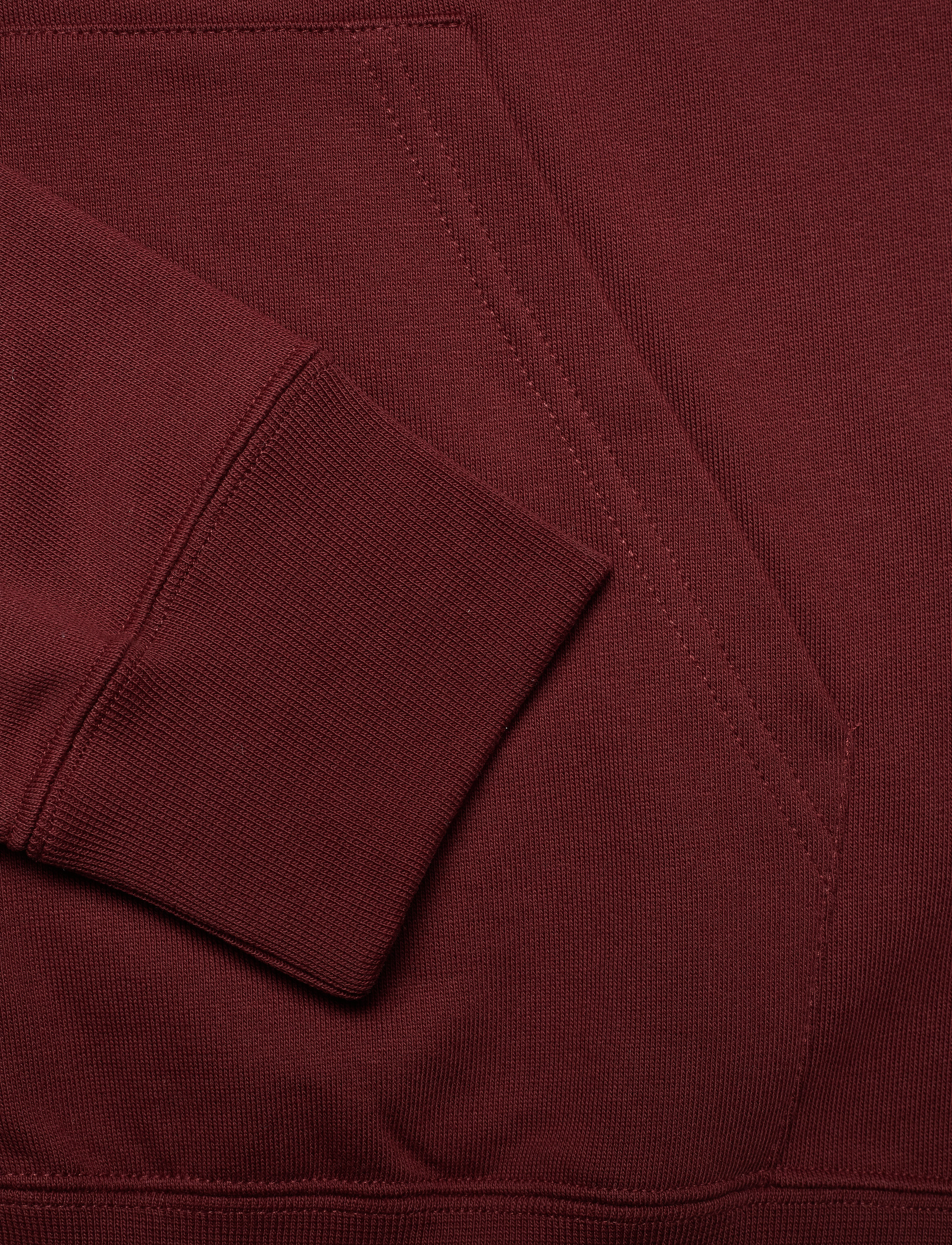 Wood Wood - Dan zip hoodie - dark red - 3