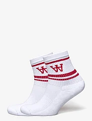 Wood Wood - Kids con 2-pack socks - laveste priser - white/red - 0