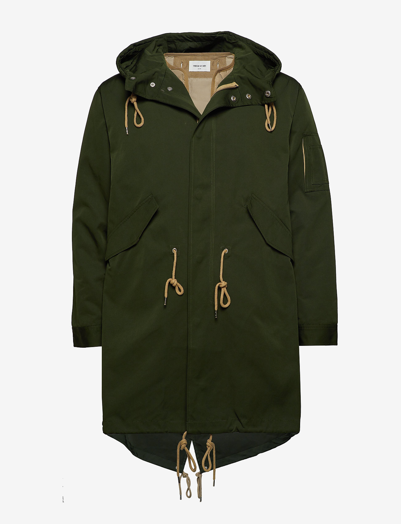 Wood Wood - William parka coat - dark green - 0