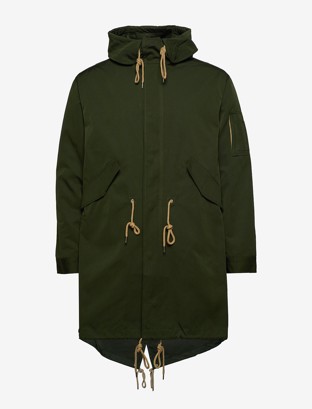 Wood Wood - William parka coat - dark green - 1