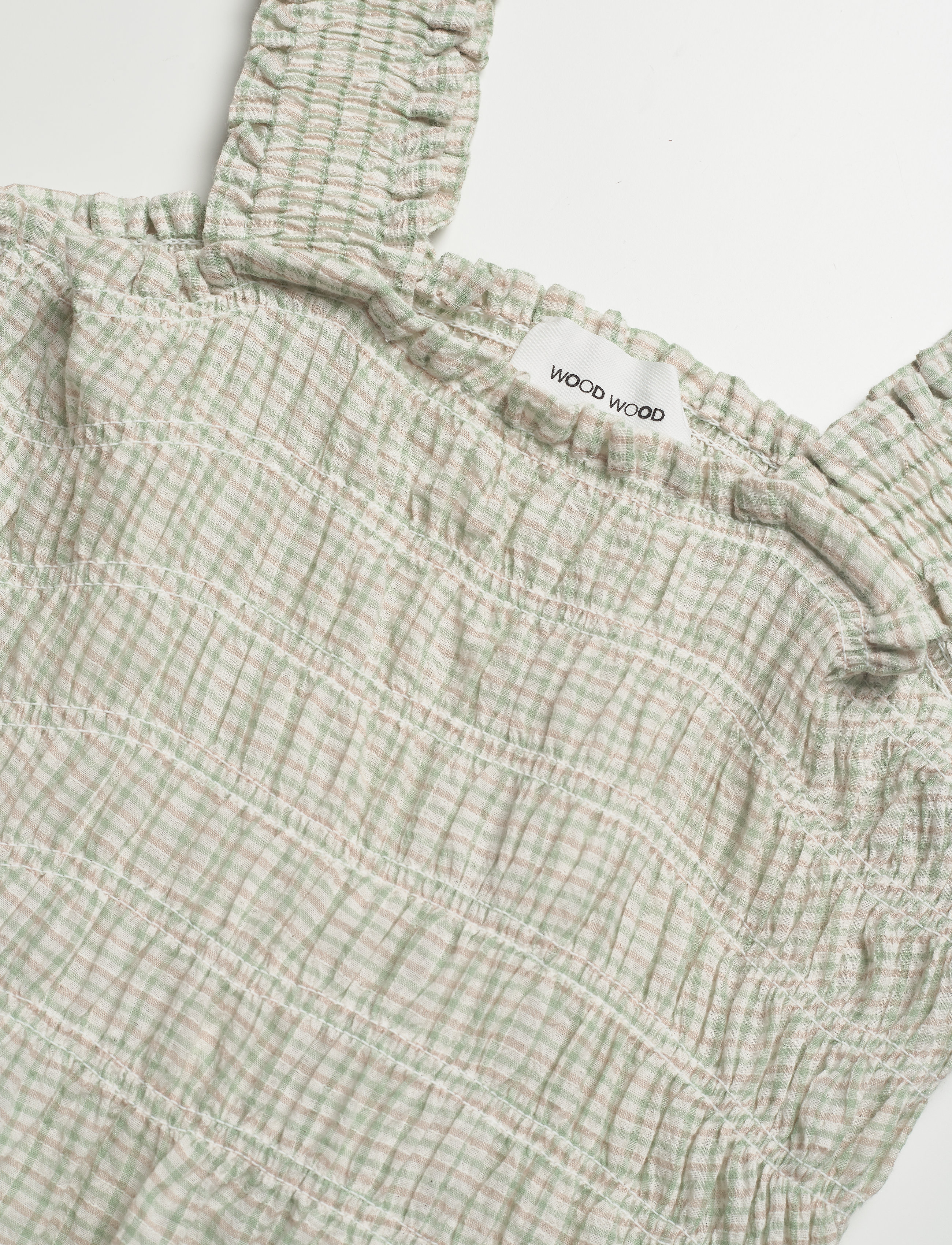 Wood Wood - Anouk dress - green check - 2