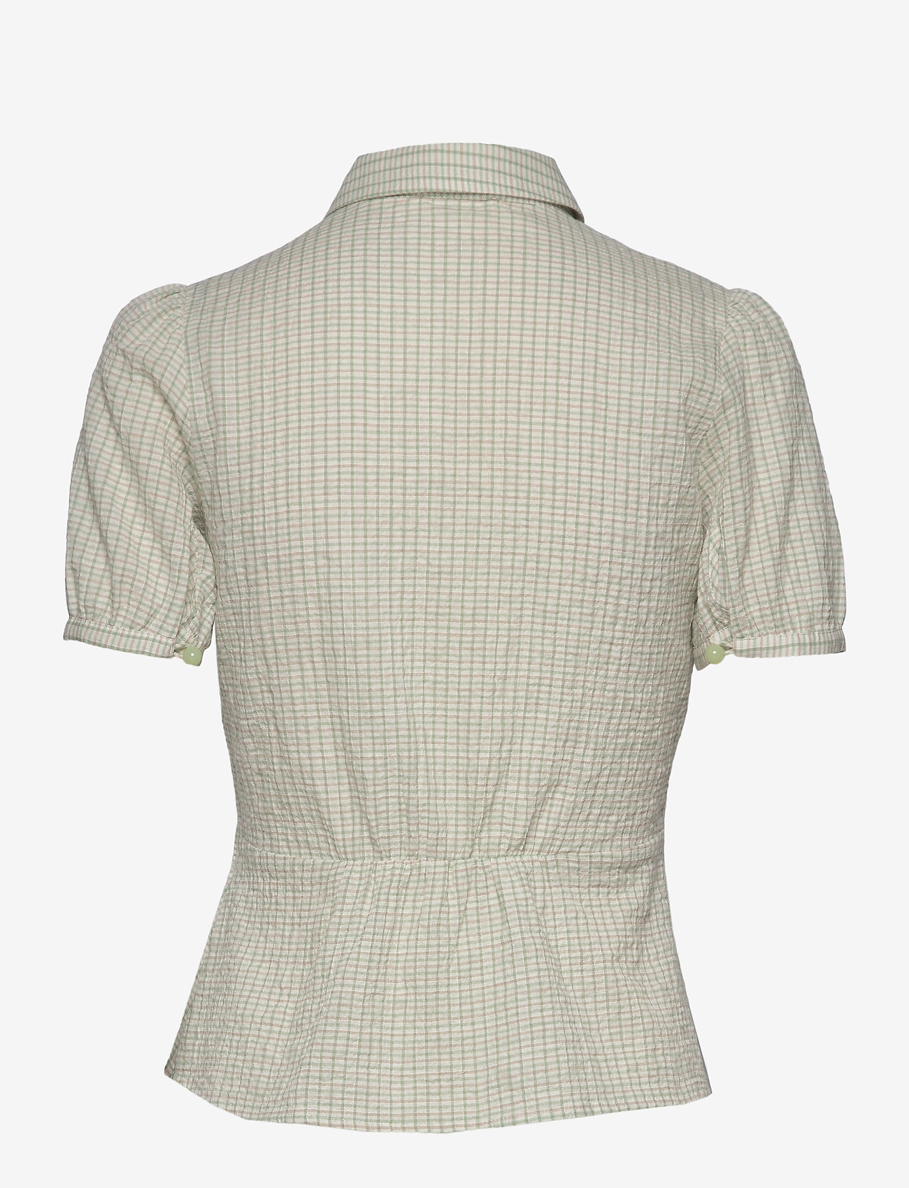 Wood Wood - Lila shirt - green check - 1
