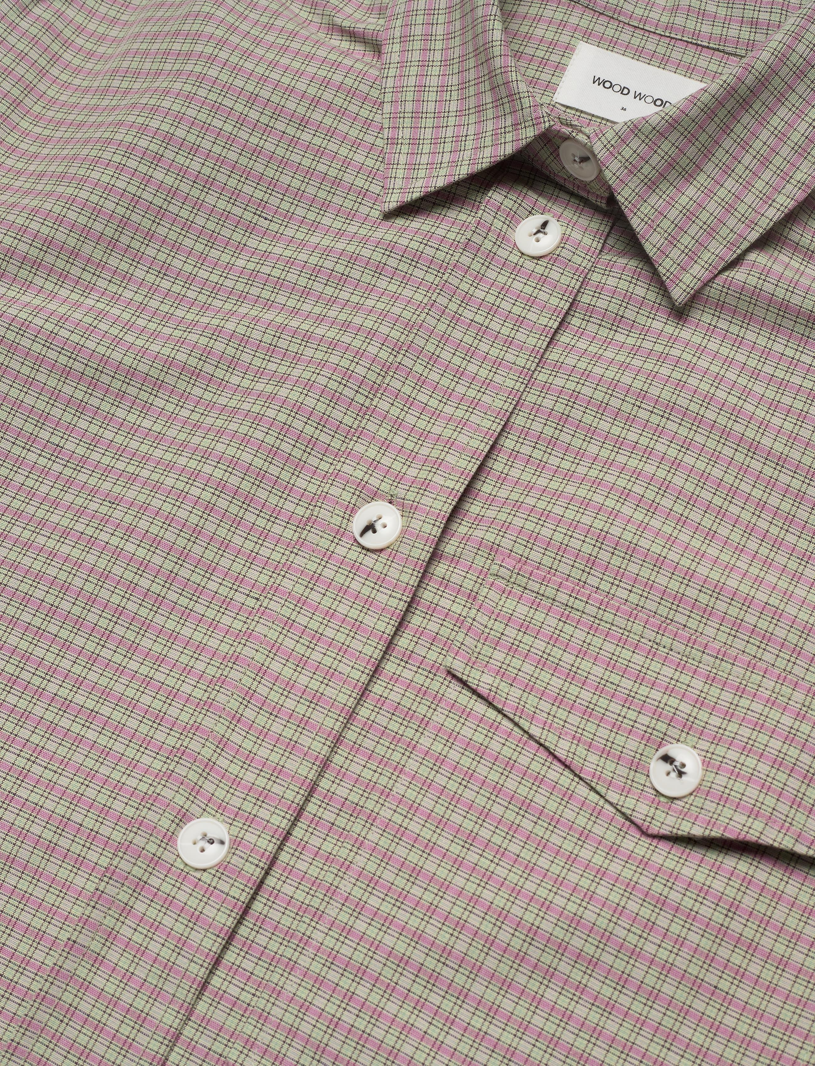 Wood Wood - Rita shirt - green check - 2