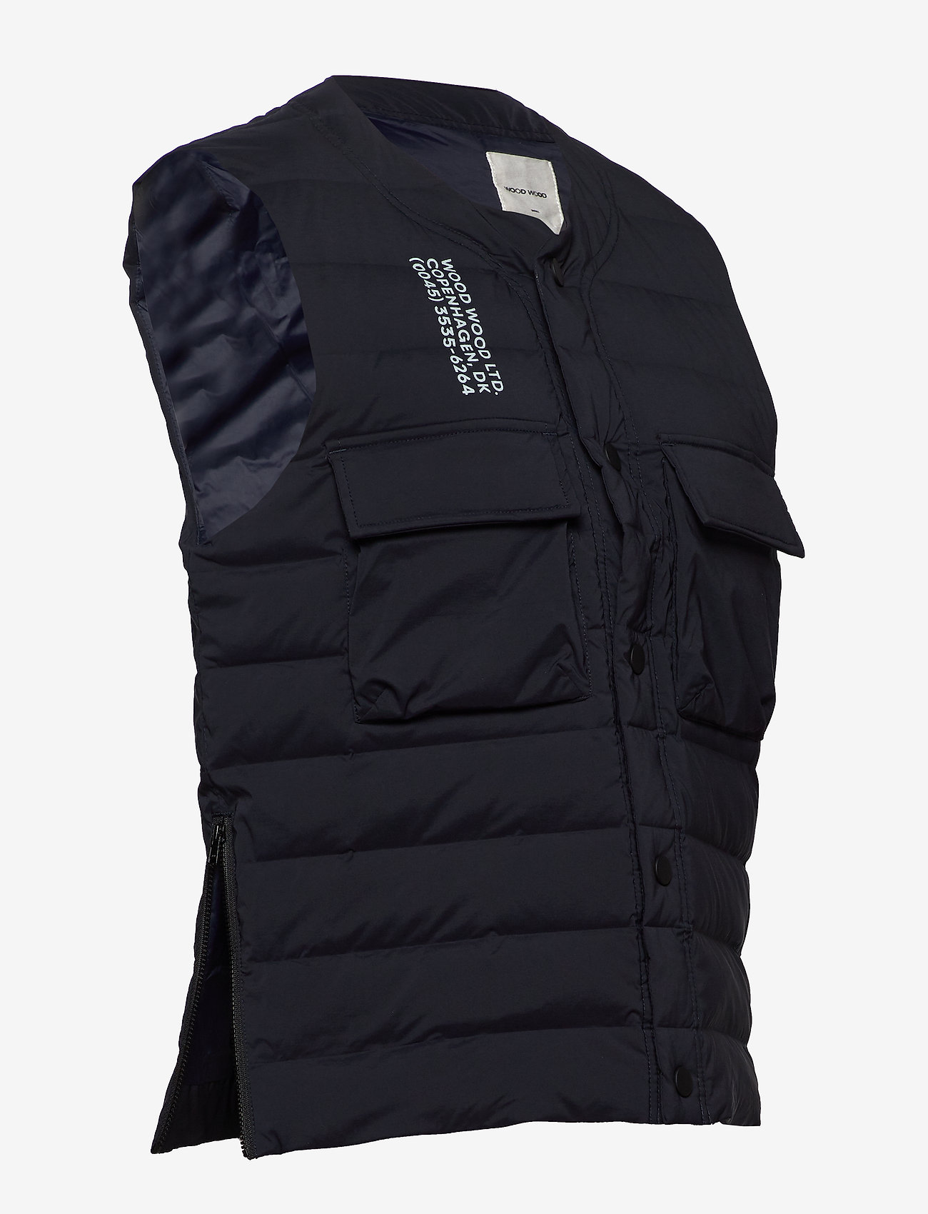 Wood Wood - Kelvin light padded vest - navy - 3