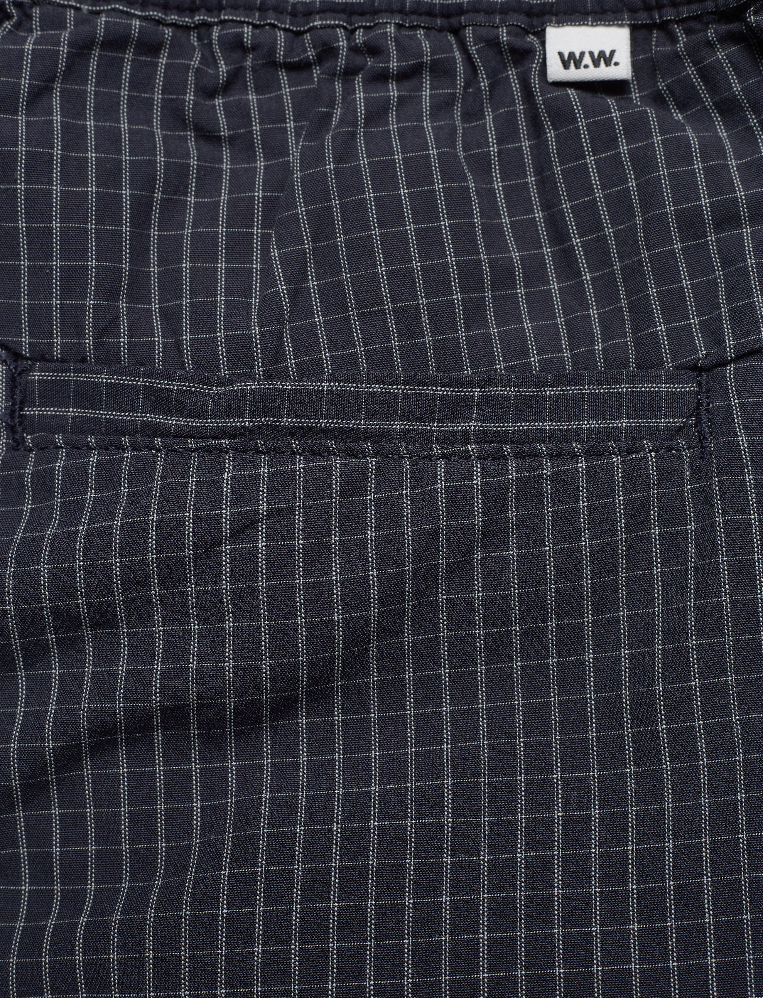 Wood Wood - Halsey trousers - navy check - 4