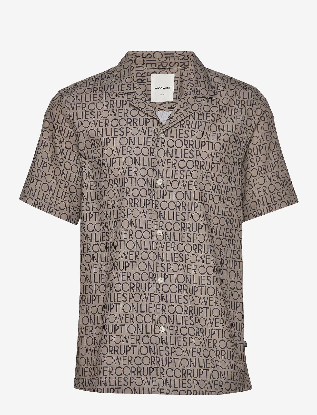 WOOD WOOD - Brandon shirt - taupe aop - 0