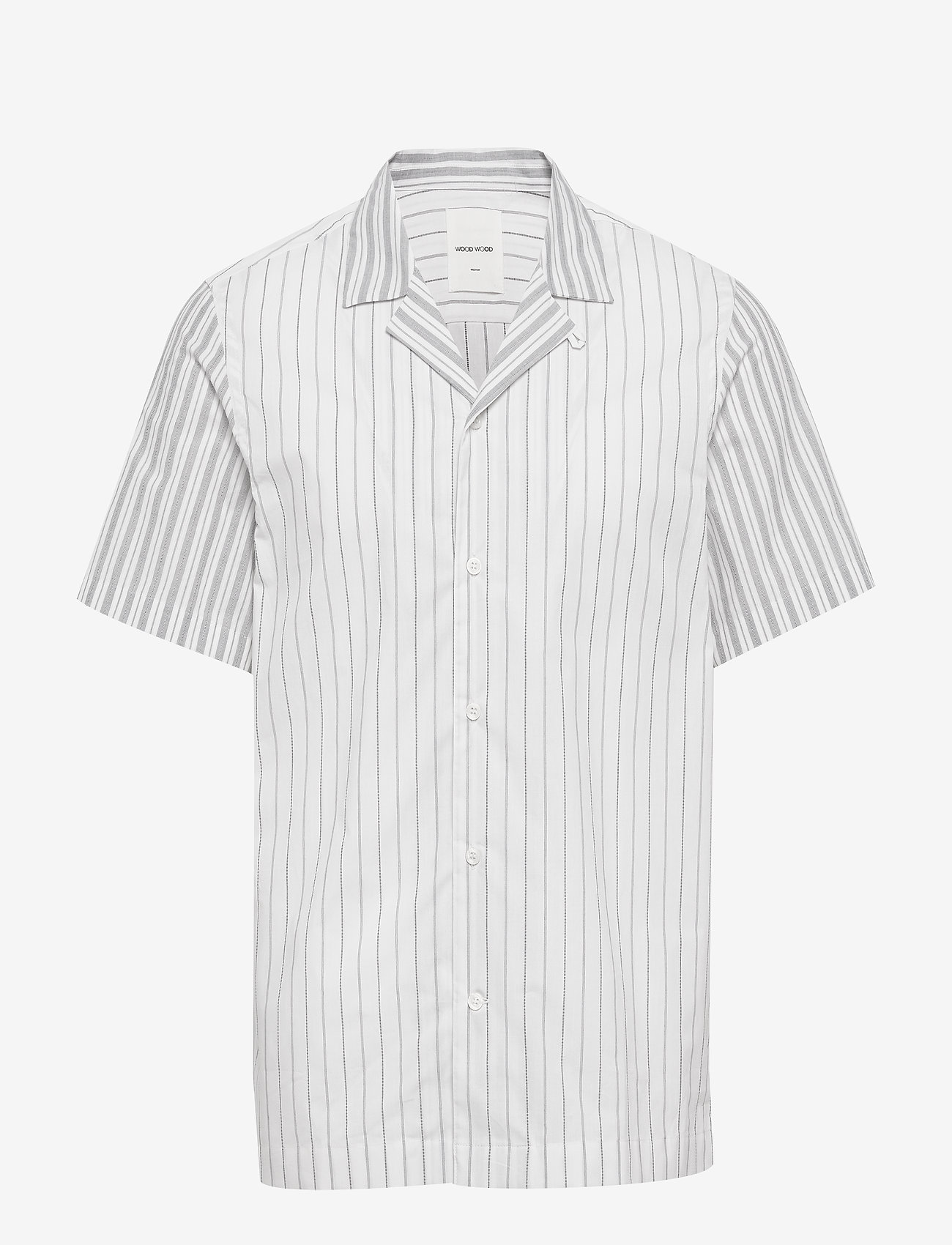 Wood Wood - Brandon shirt - off-white stripes - 0