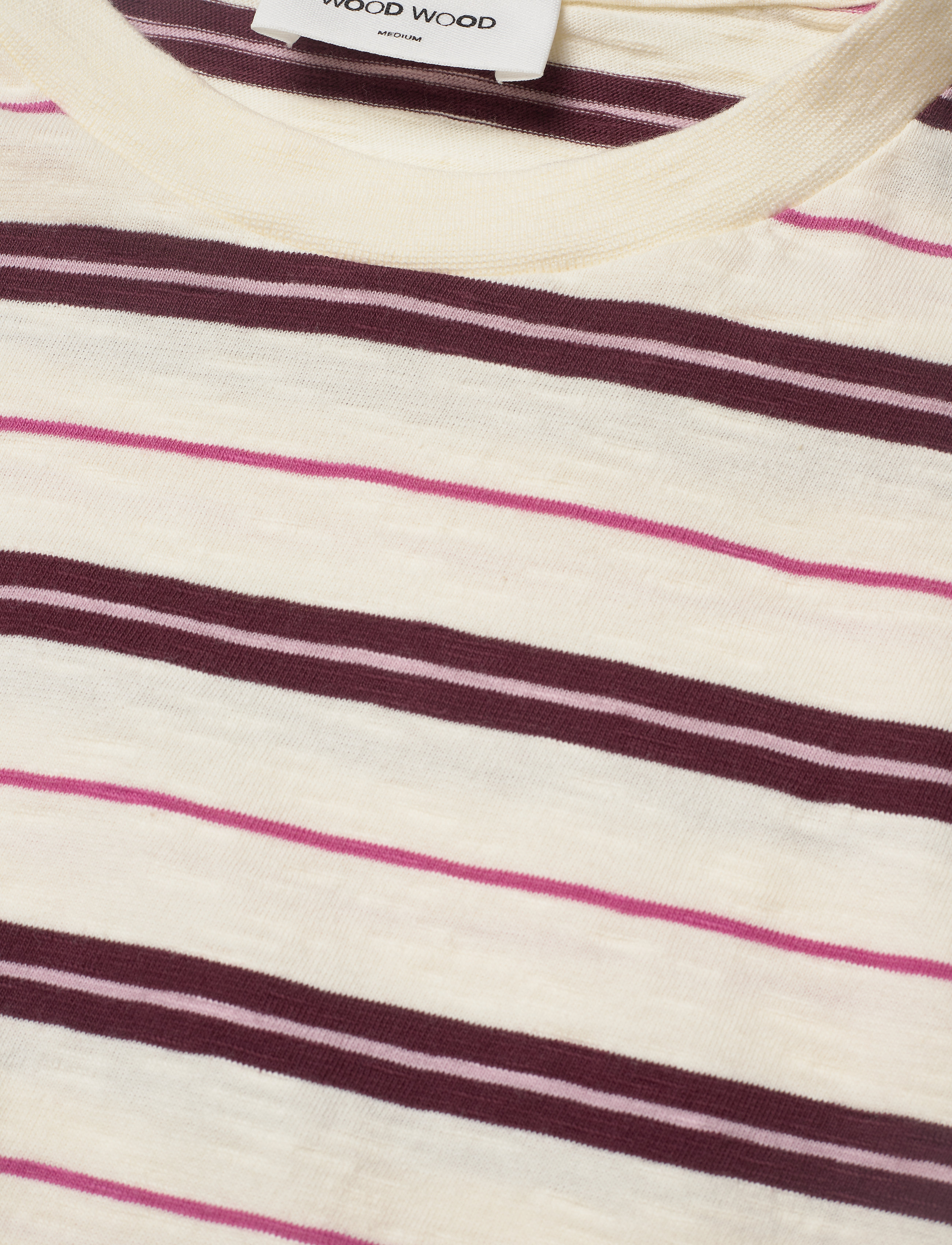 Wood Wood - Slater T-shirt - off-white stripes - 4