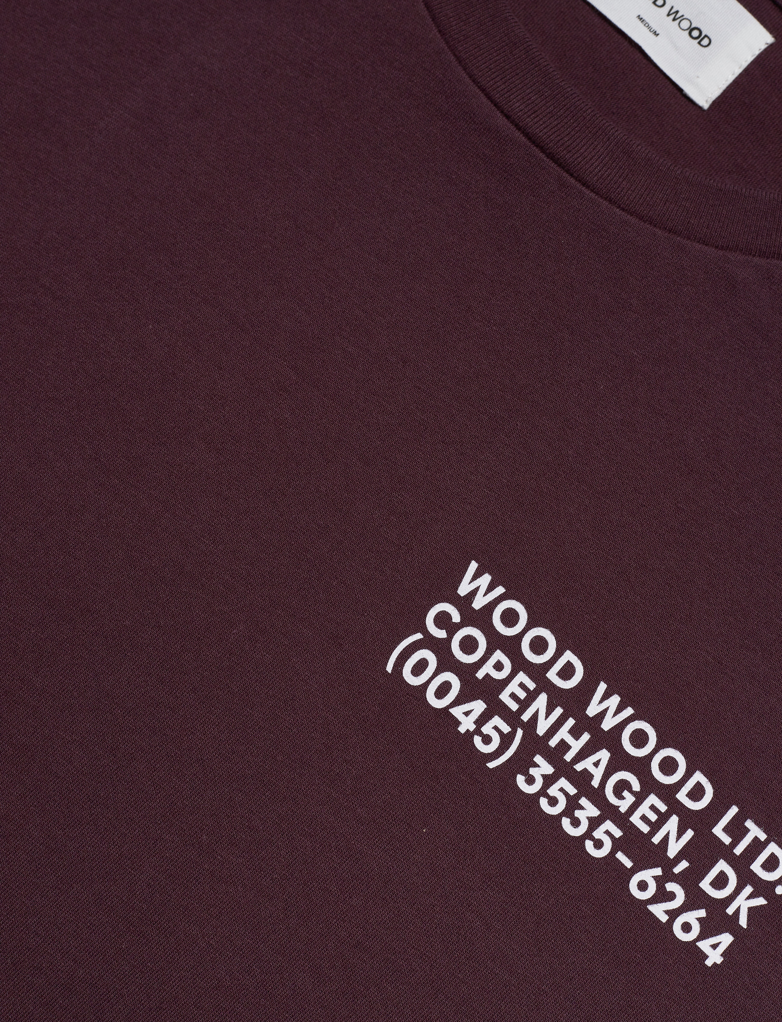 Wood Wood - Info T-shirt - burgundy - 2