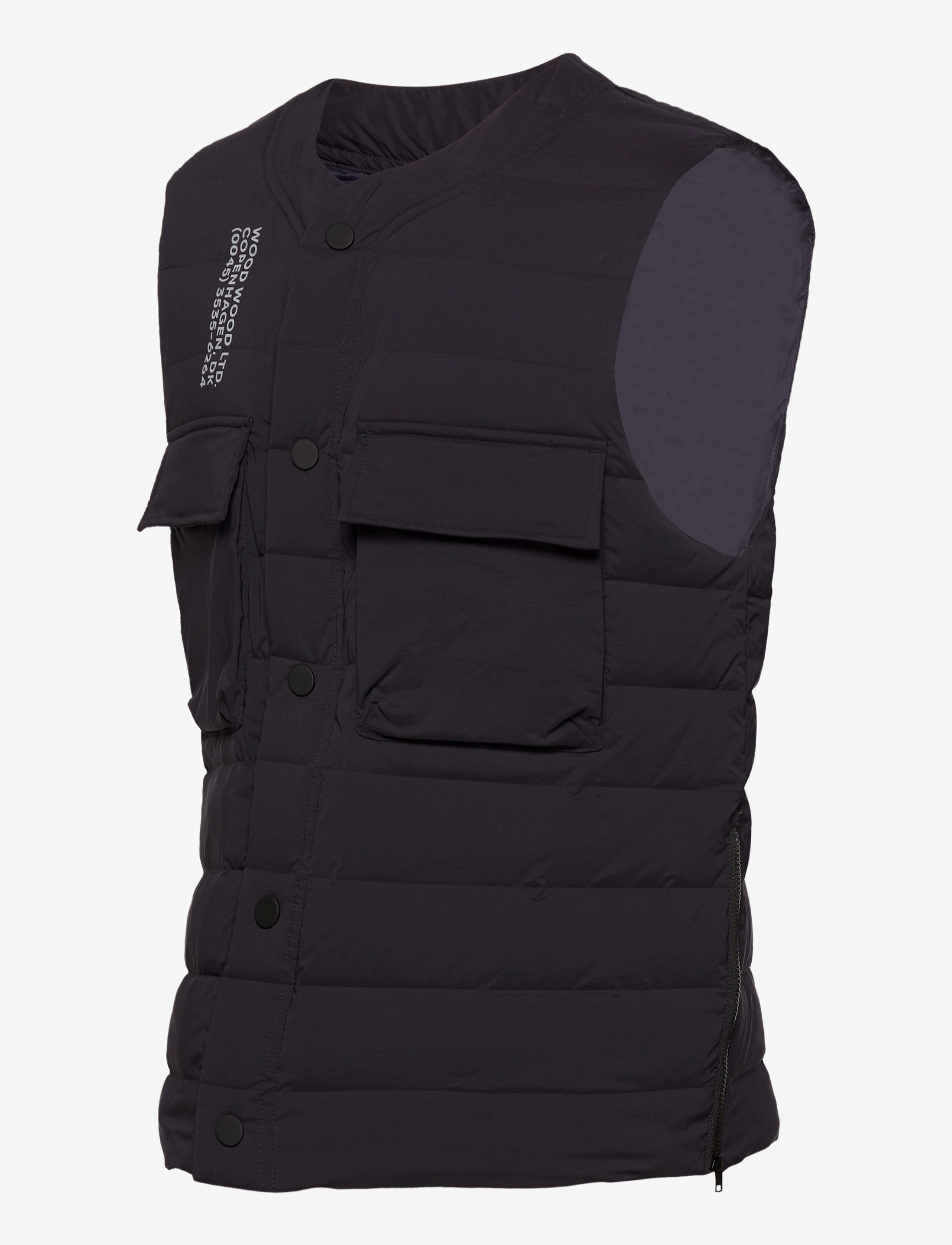 Wood Wood - Kelvin light padded vest - 7000 navy - 3