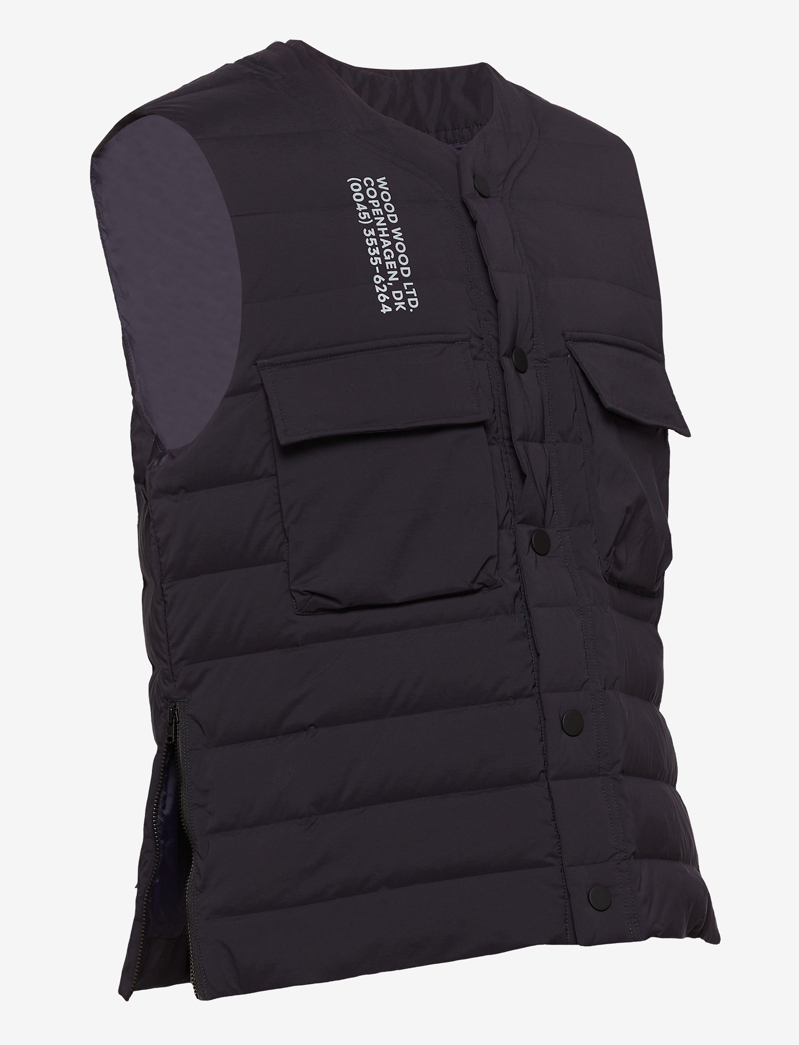 Wood Wood - Kelvin light padded vest - 7000 navy - 5