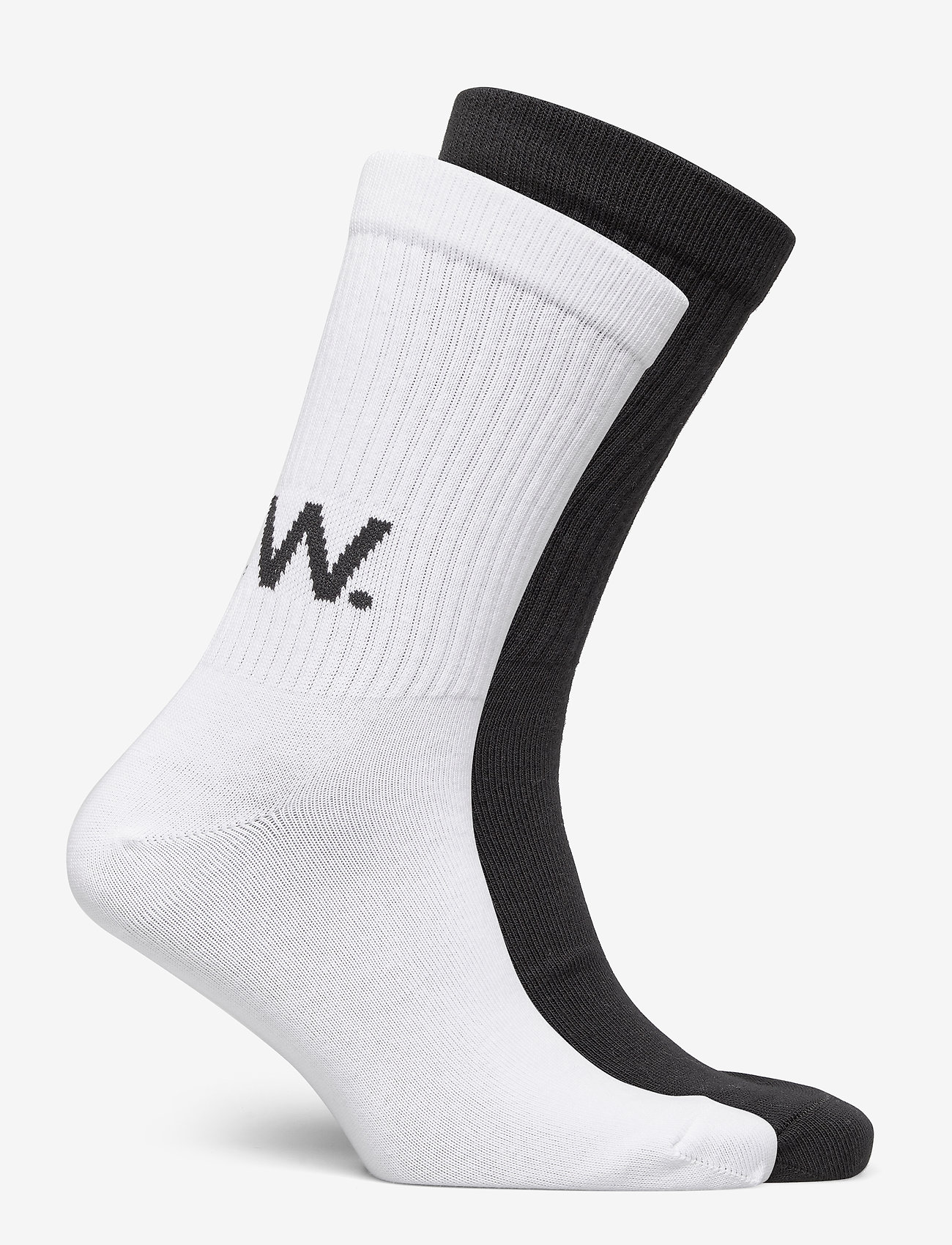 Wood Wood - Gail 2-pack socks - white/black - 1