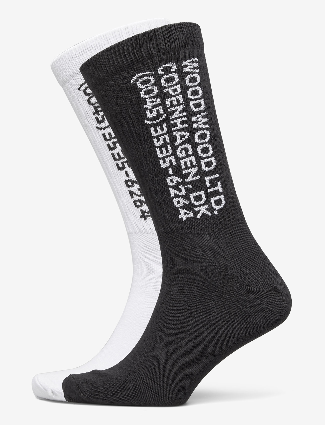 Wood Wood - Gail 2-pack socks - white/black - 0