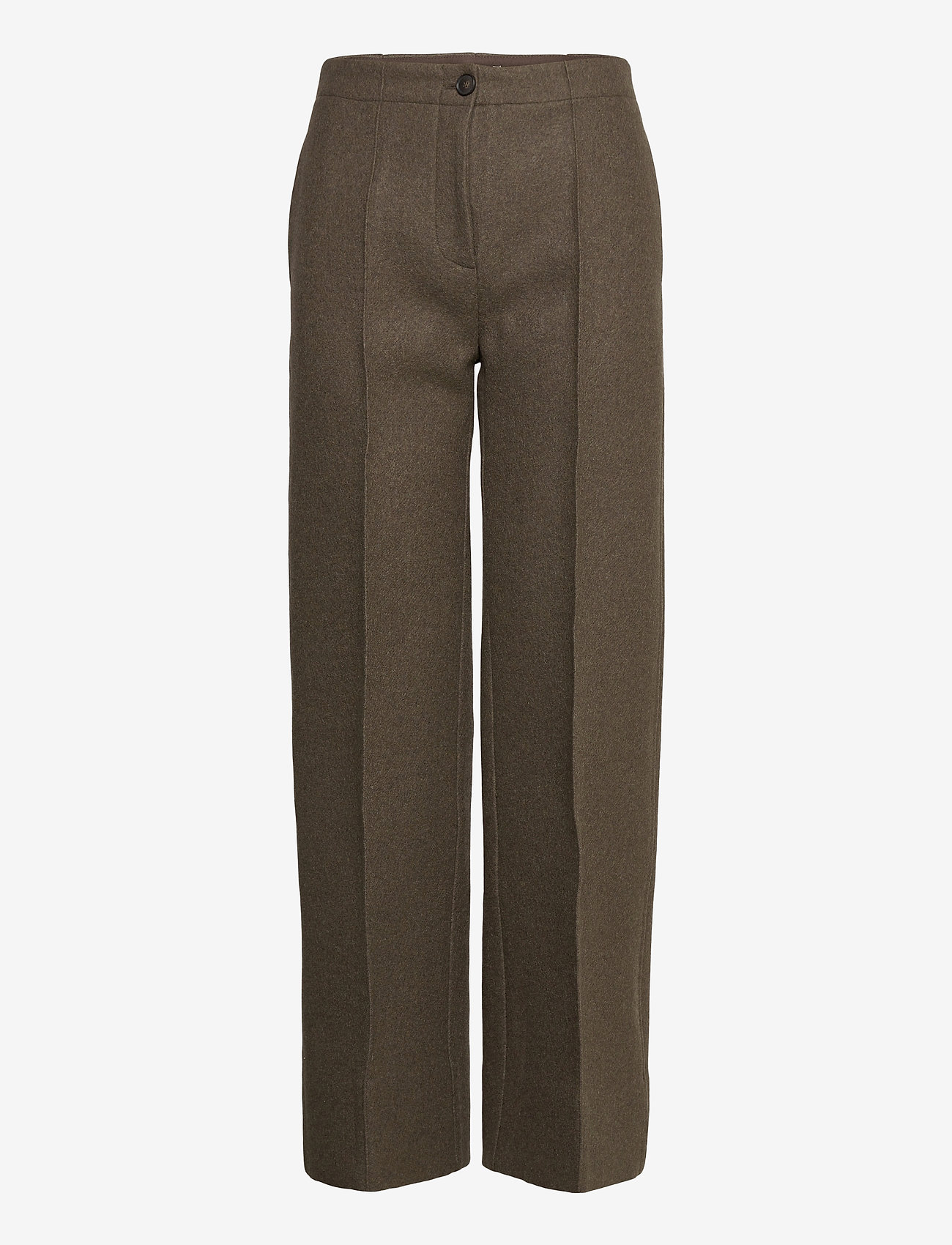 Wood Wood - Marlena wool trousers - dark green - 0