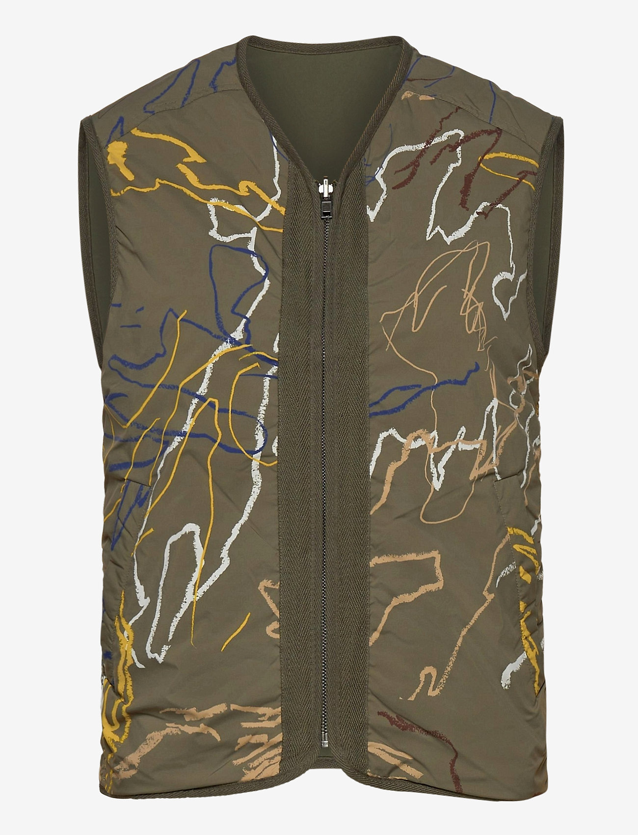 Wood Wood - Victor vest - green aop - 0