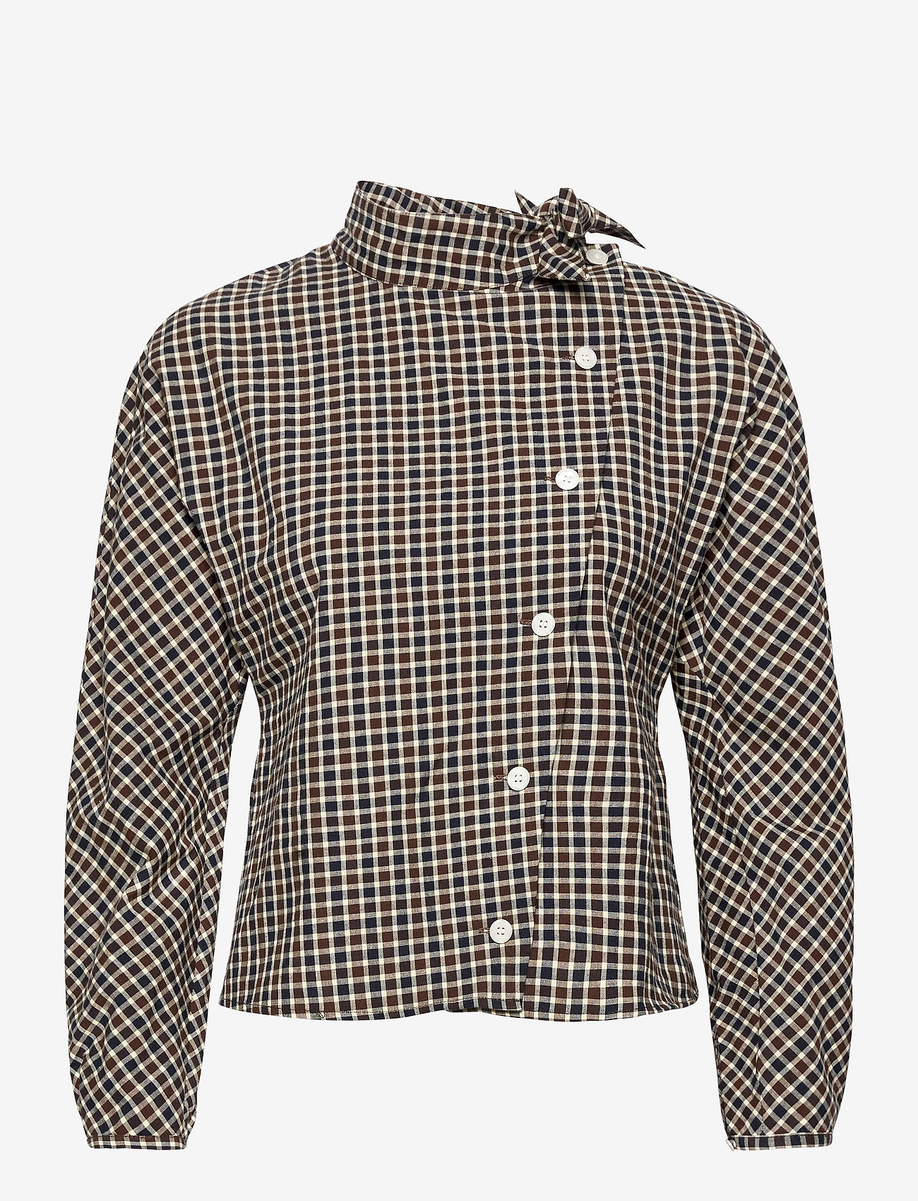 Wood Wood - Veronika blouse - navy check - 0