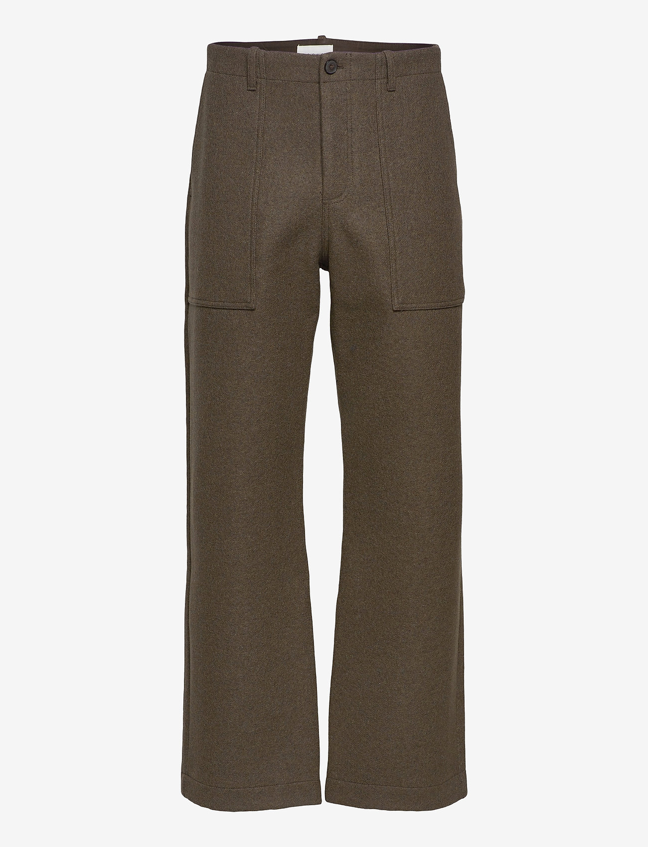 Wood Wood - Halvard wool trousers - dark green - 0