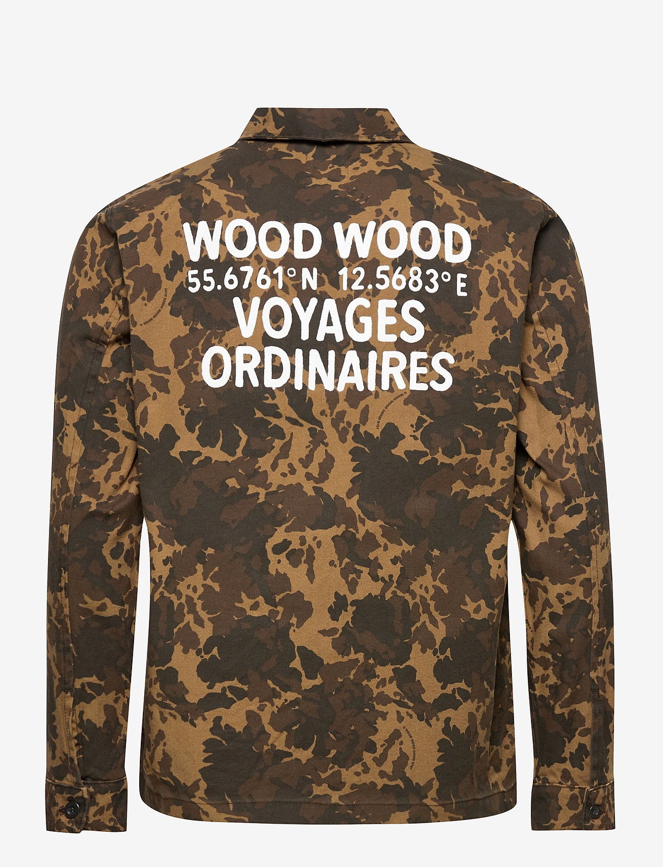 Wood Wood - Axel shirt - vīriešiem - khaki aop - 1