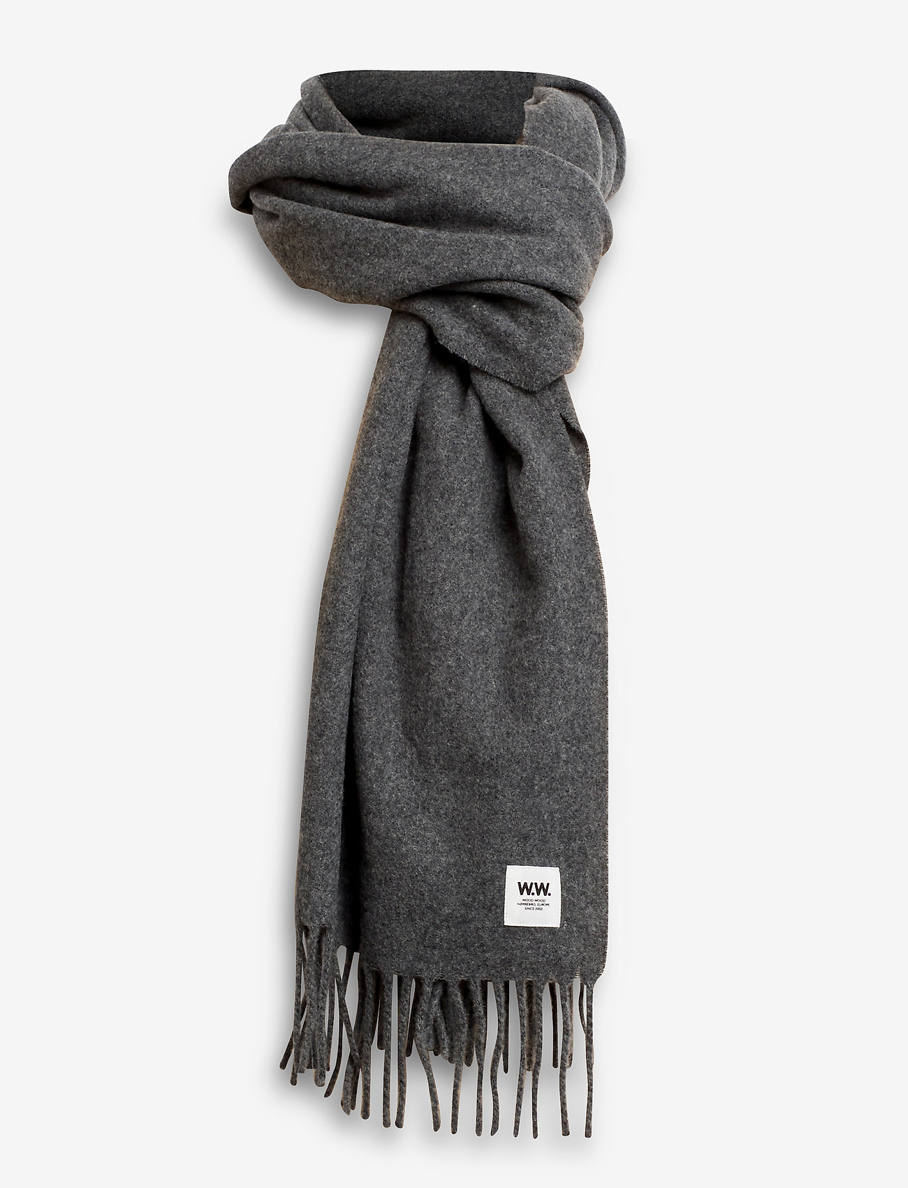Wood Wood - Karlo scarf - grey melange - 1