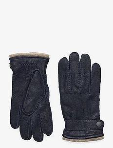 Johan leather gloves, Wood Wood