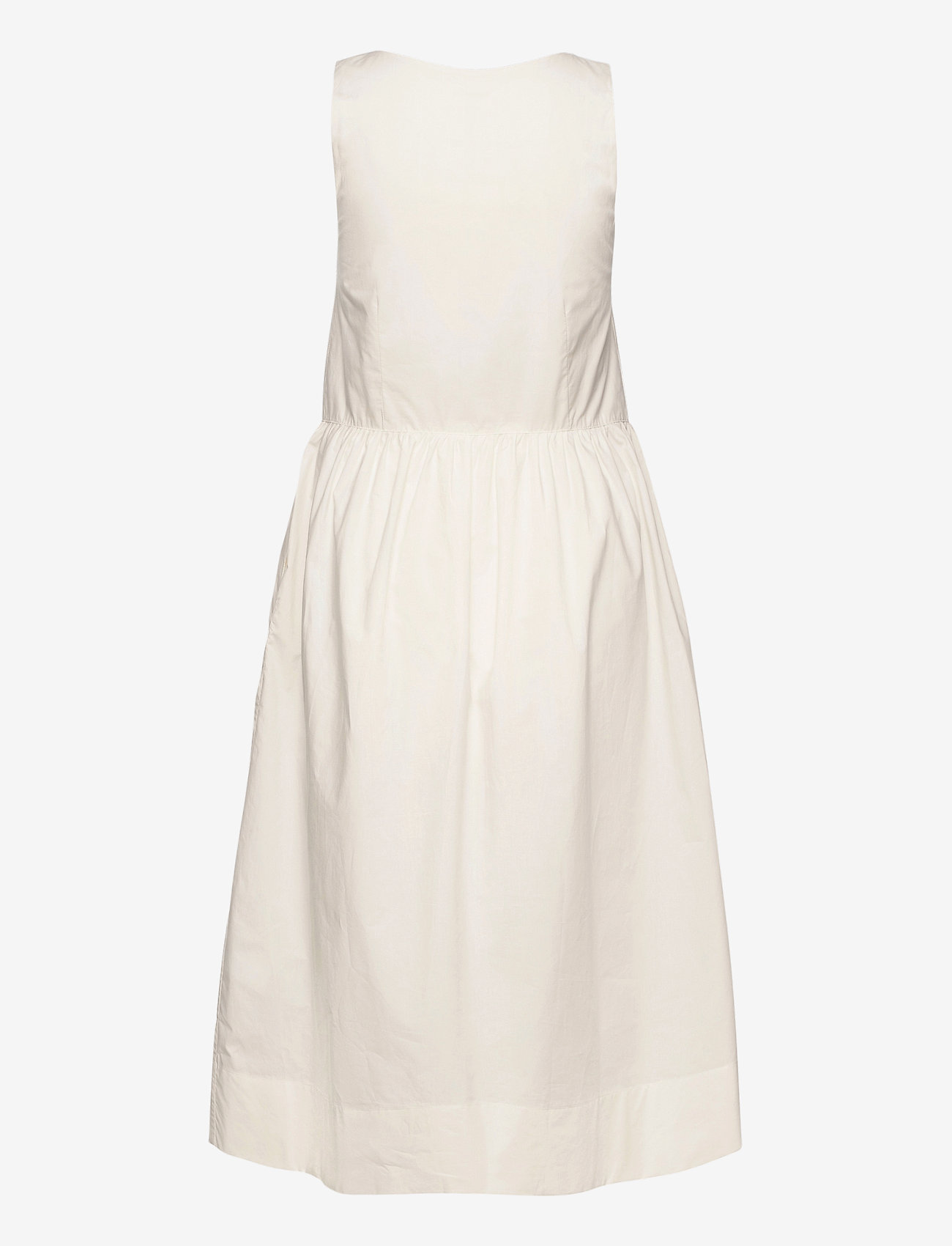 Wood Wood - Tenna poplin dress - midi jurken - off-white - 1