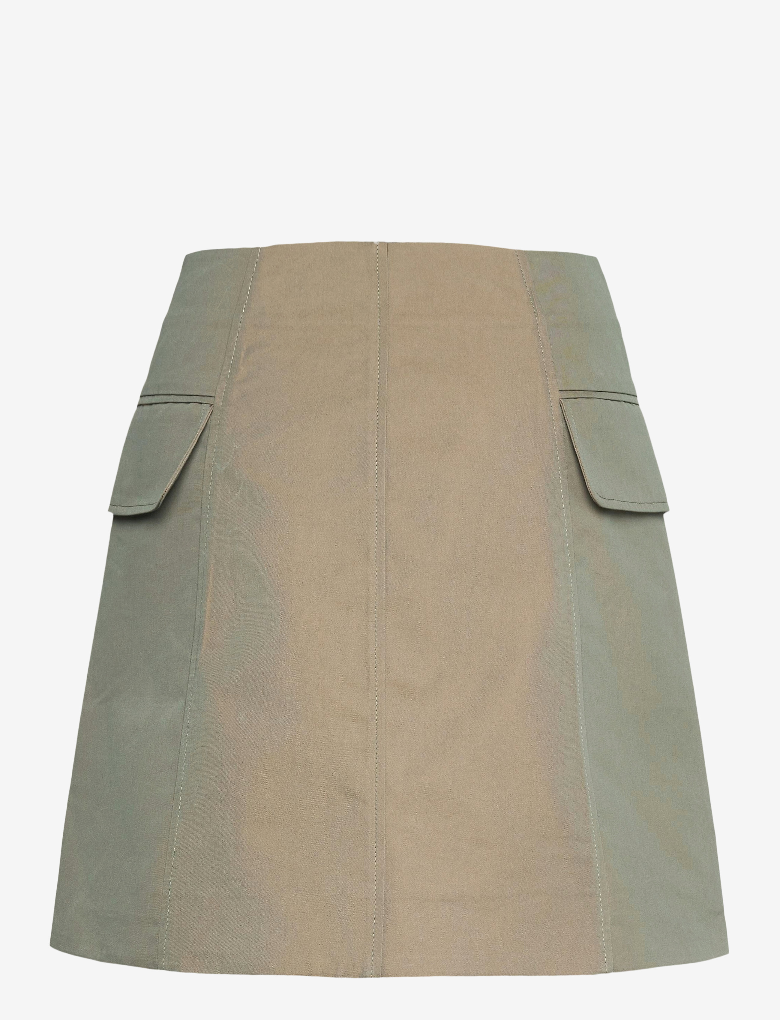 Wood Wood - Lotte iridescent twill skirt - olive - 1