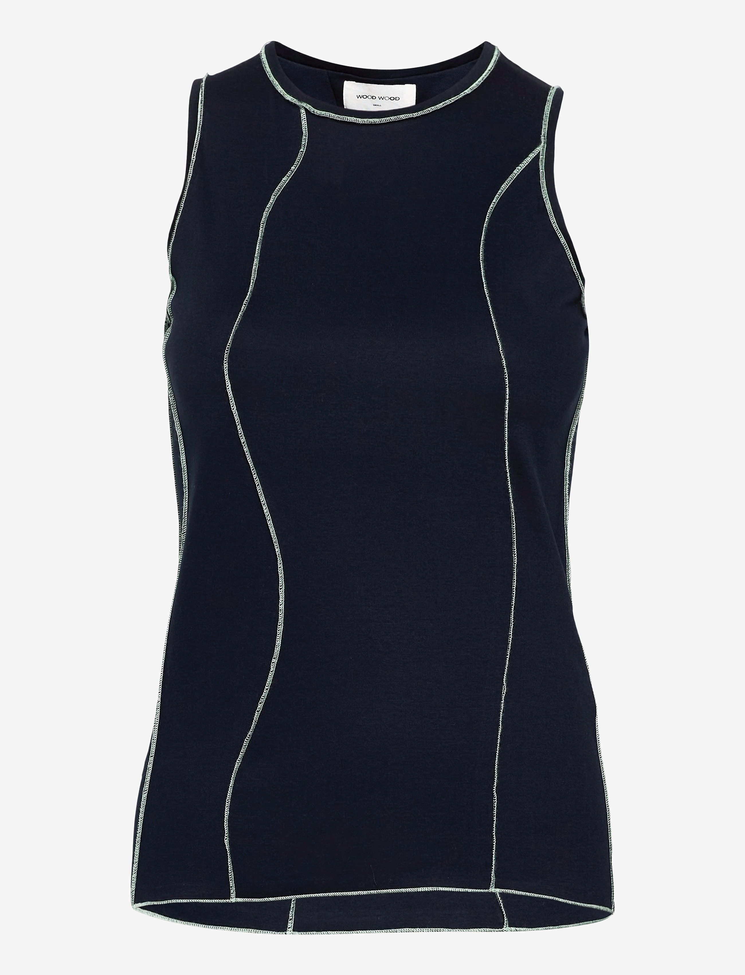 Wood Wood - Frida mercerized top - navy - 0