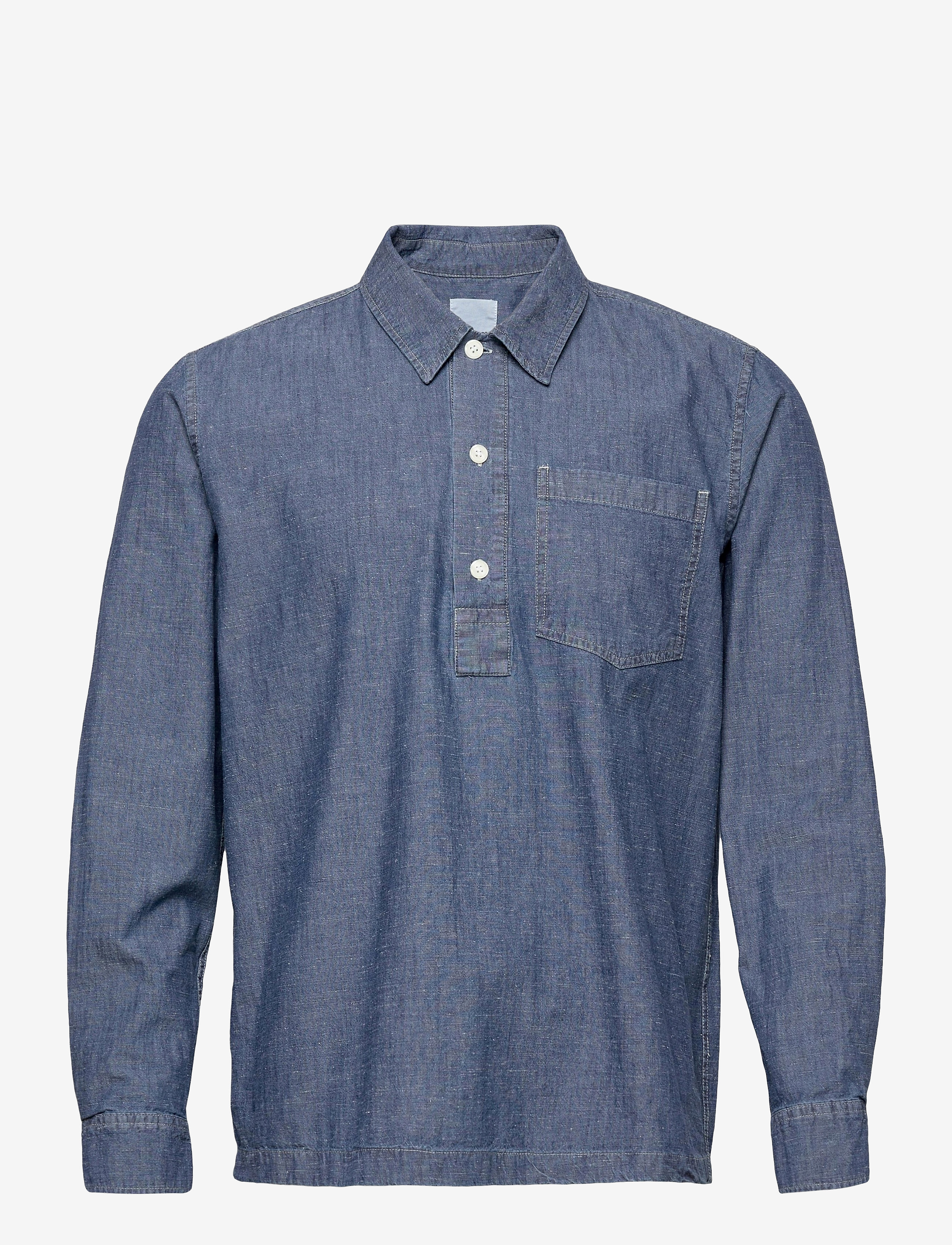 Wood Wood - Albert chambray shirt - blue - 0