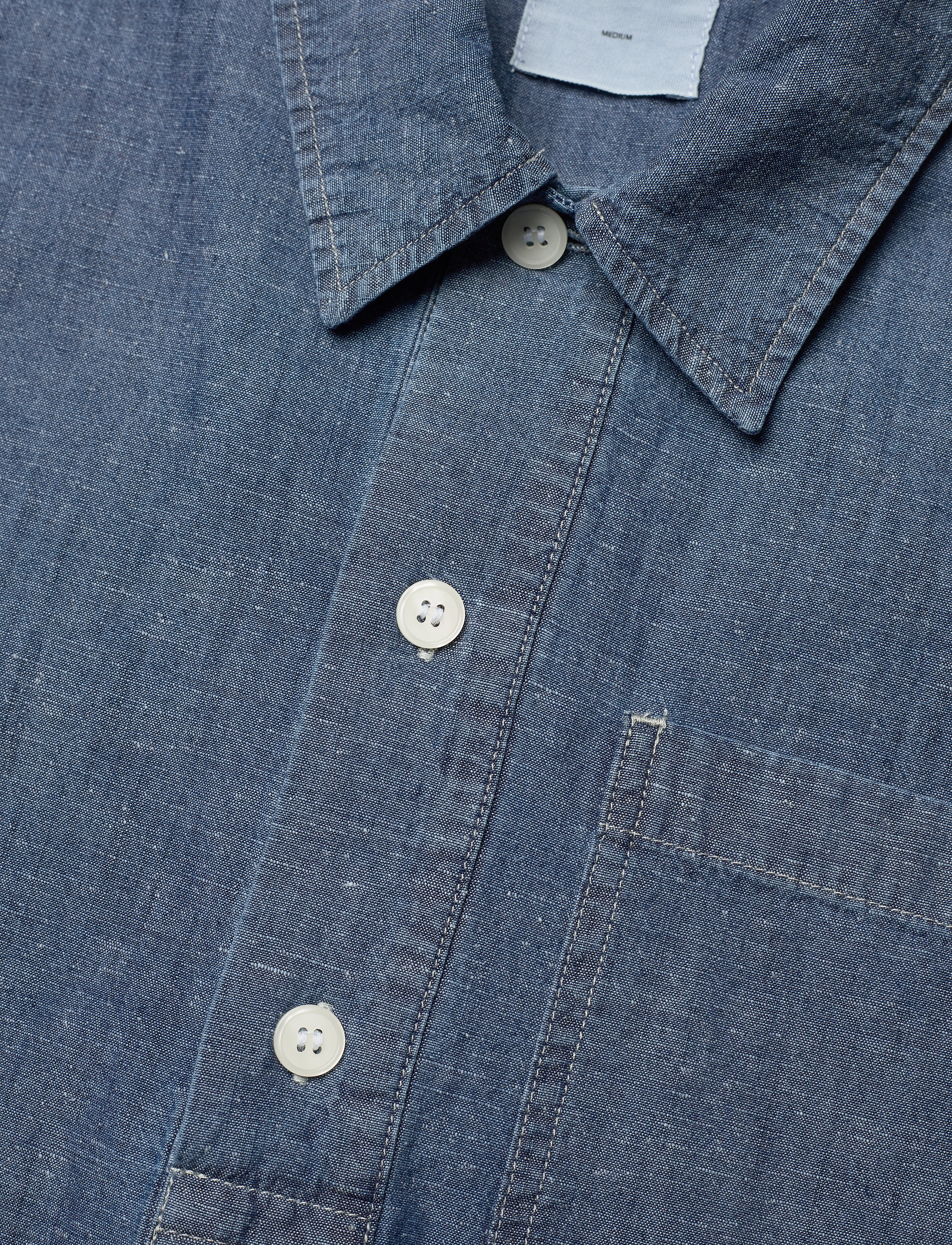 Wood Wood - Albert chambray shirt - blue - 3