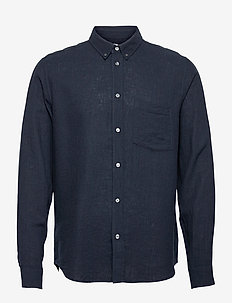 Andrew cotton linen shirt, Wood Wood