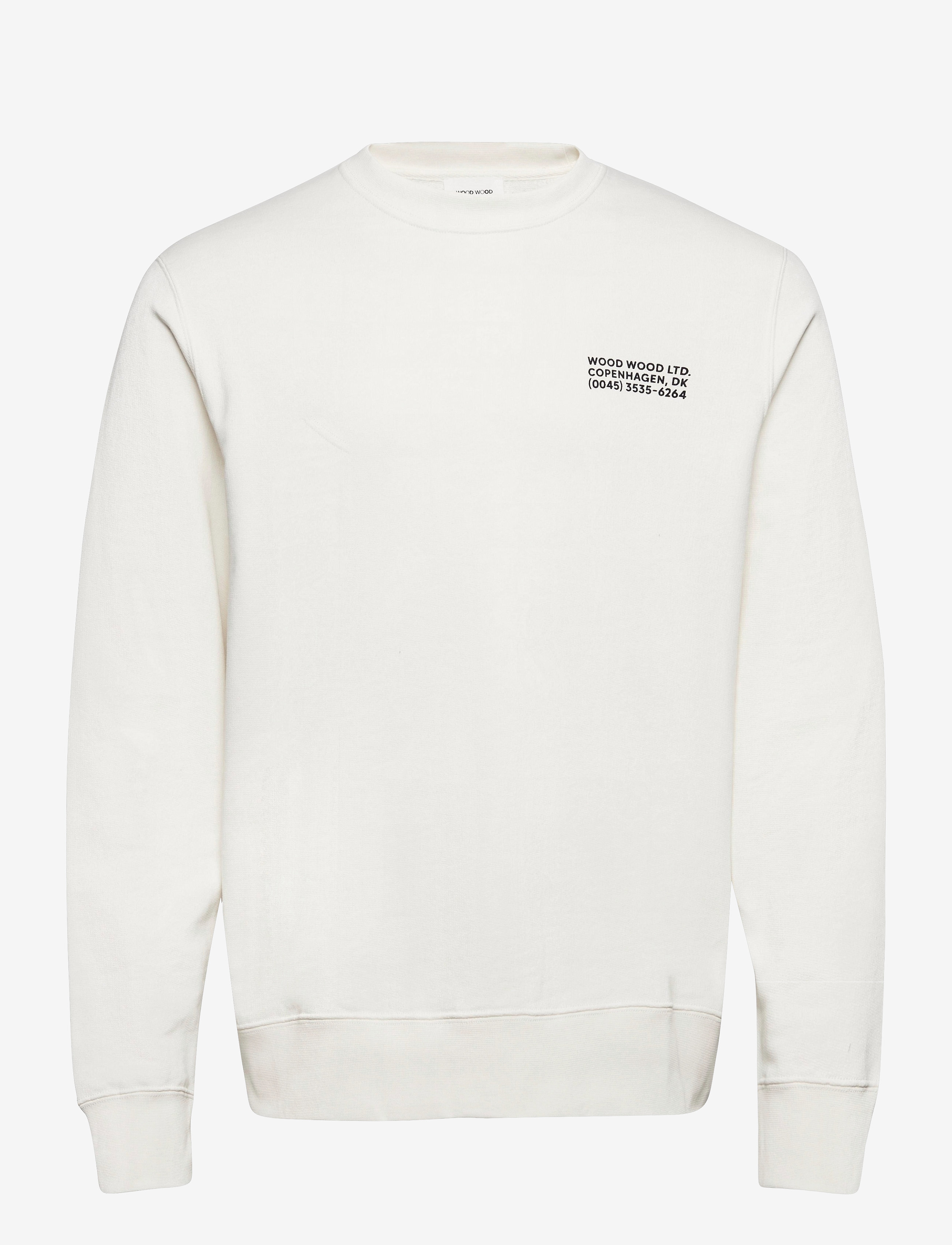Wood Wood - Hugh info sweatshirt - off-white - 0