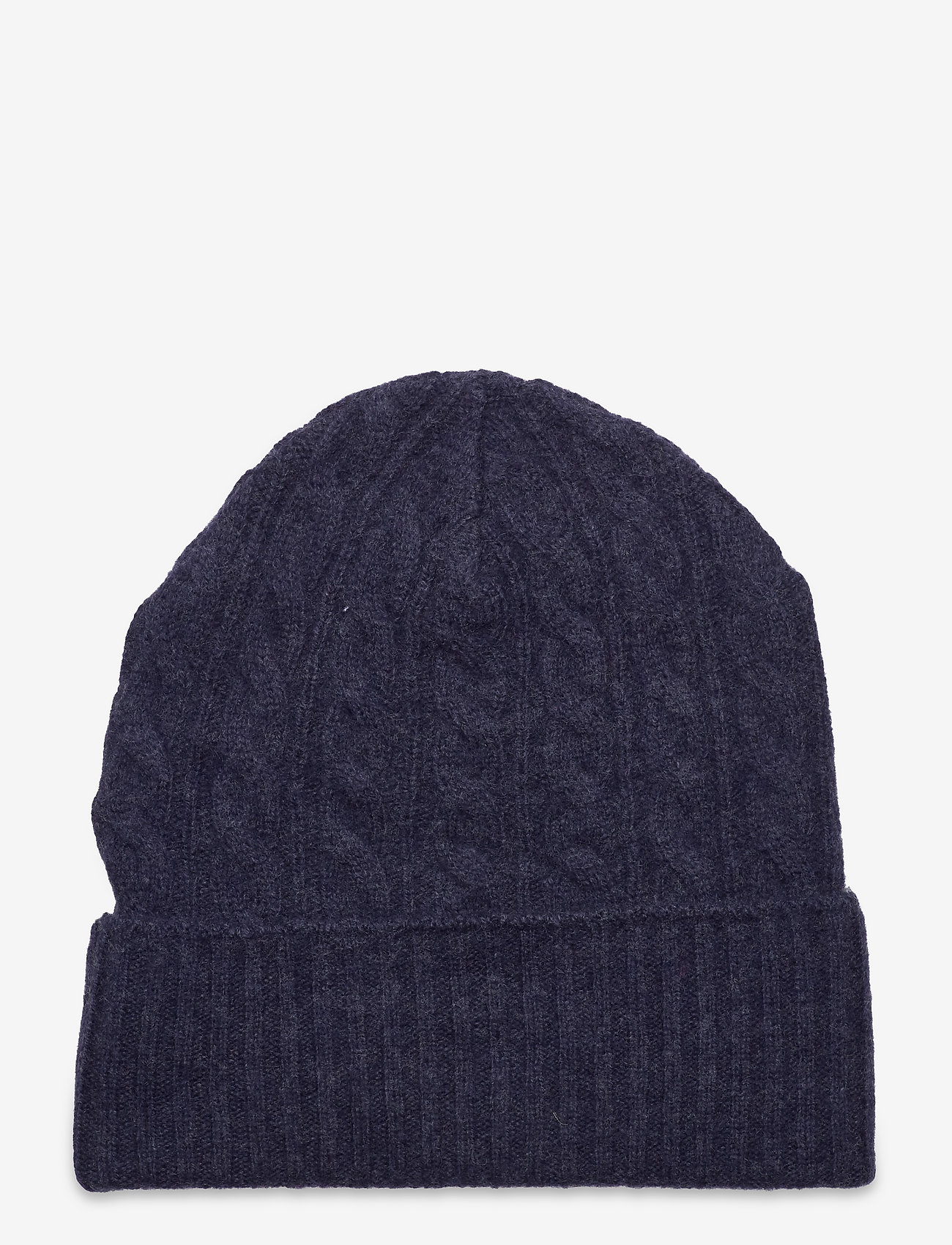 Wood Wood - Luca lambswool cable beanie - dusty blue - 1