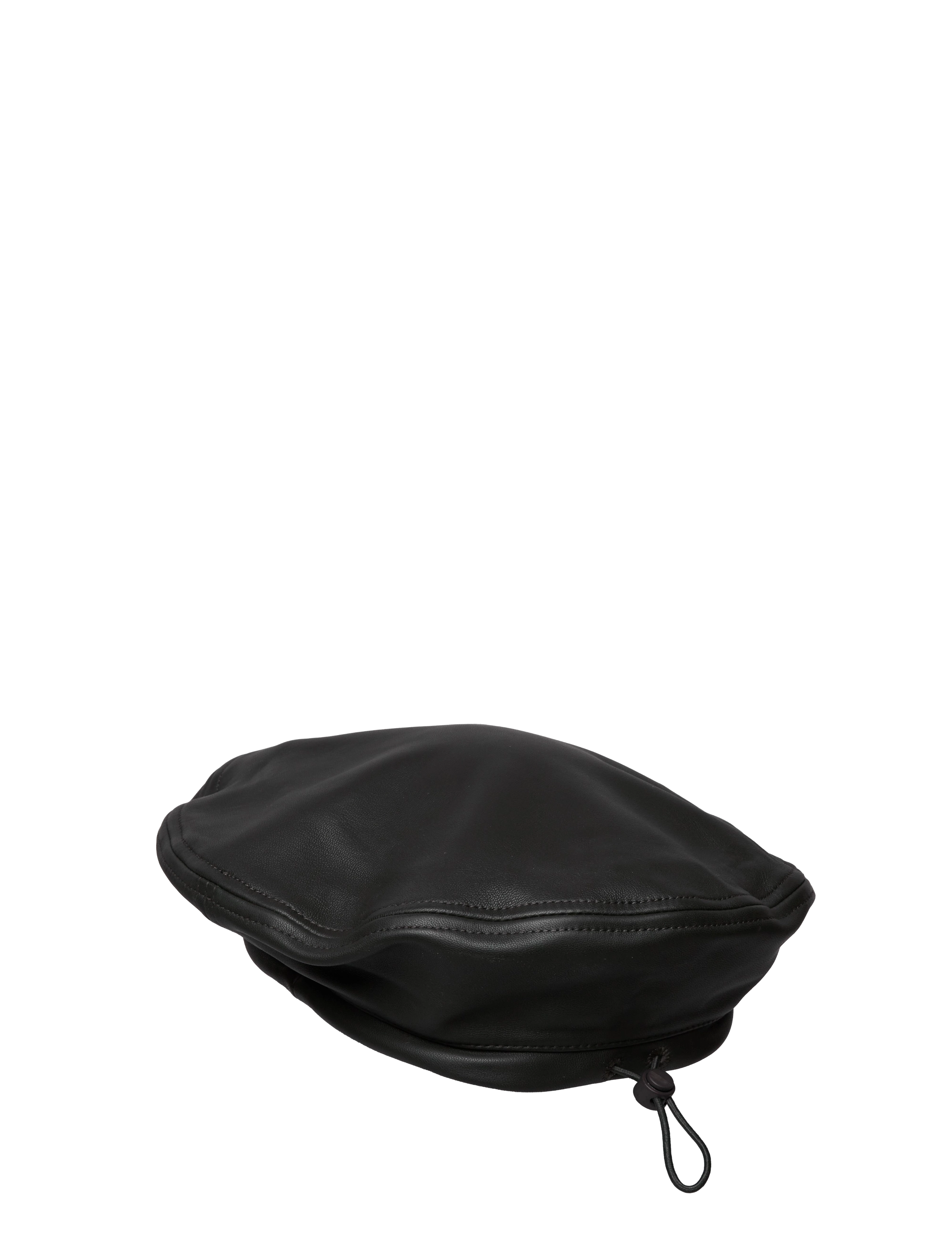 Wood Wood - Karina leather beret - dark green - 1