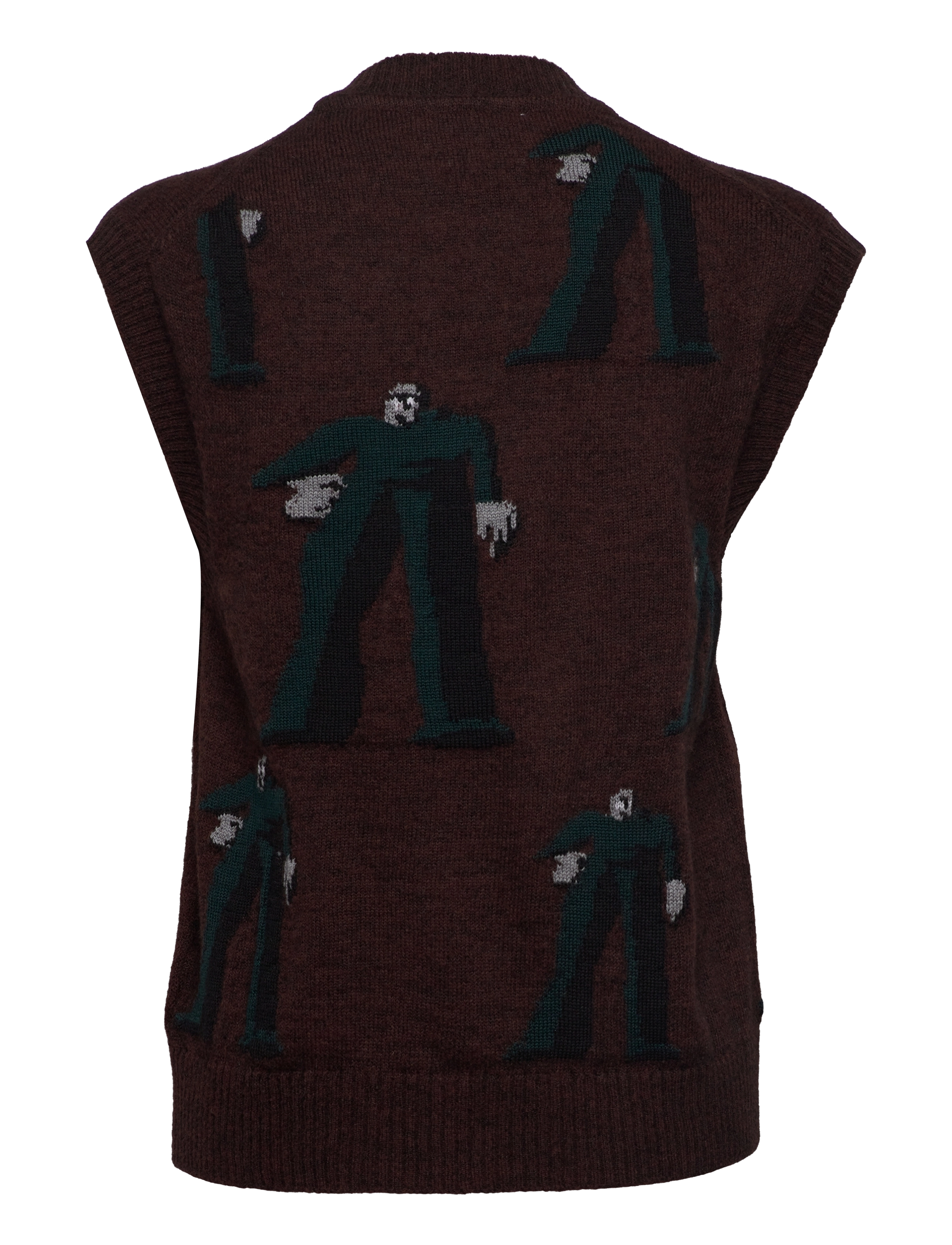 WOOD WOOD - Stacy JM jogger jacquard vest - bordeaux - 1
