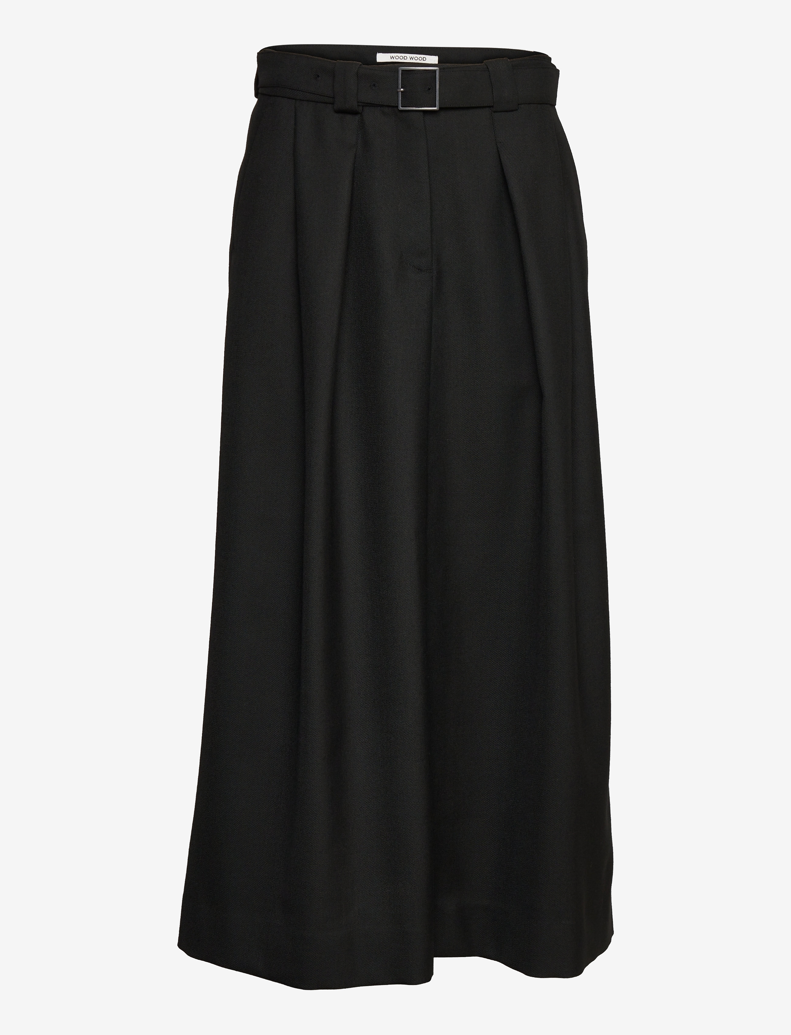 Wood Wood - Frederikka wool twill skirt - black - 0