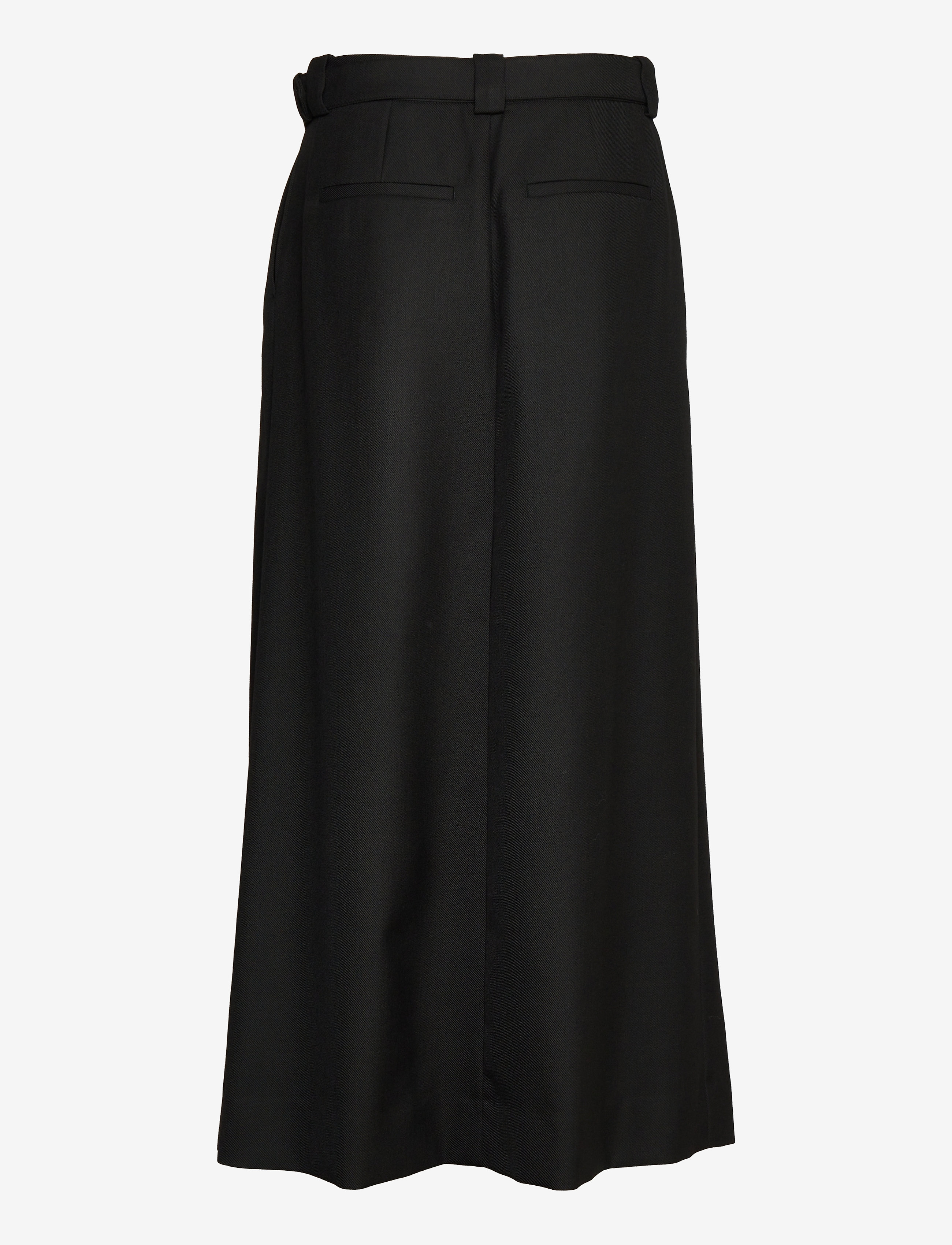 Wood Wood - Frederikka wool twill skirt - black - 1