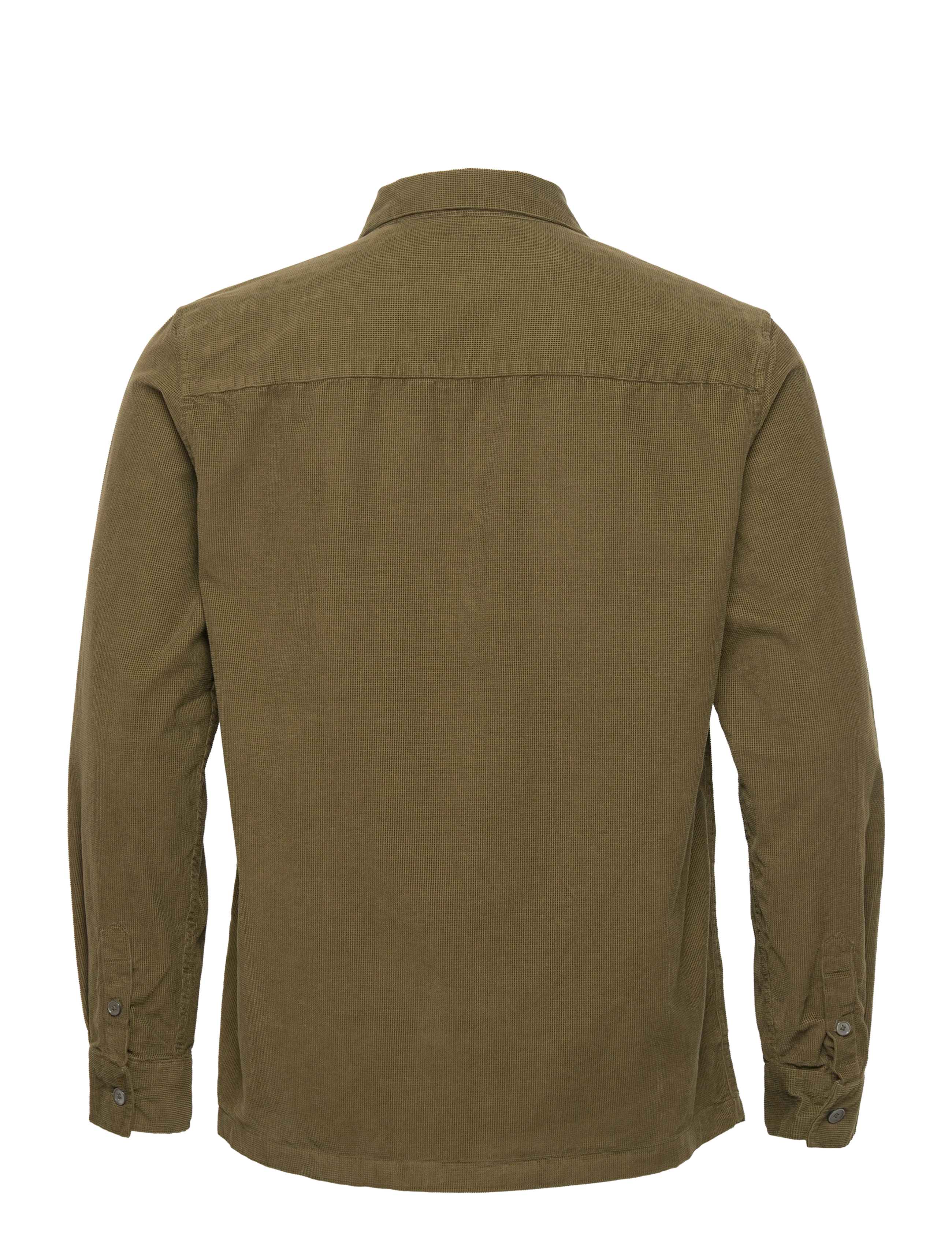 Wood Wood - Dylan waffle corduroy shirt - olive - 1