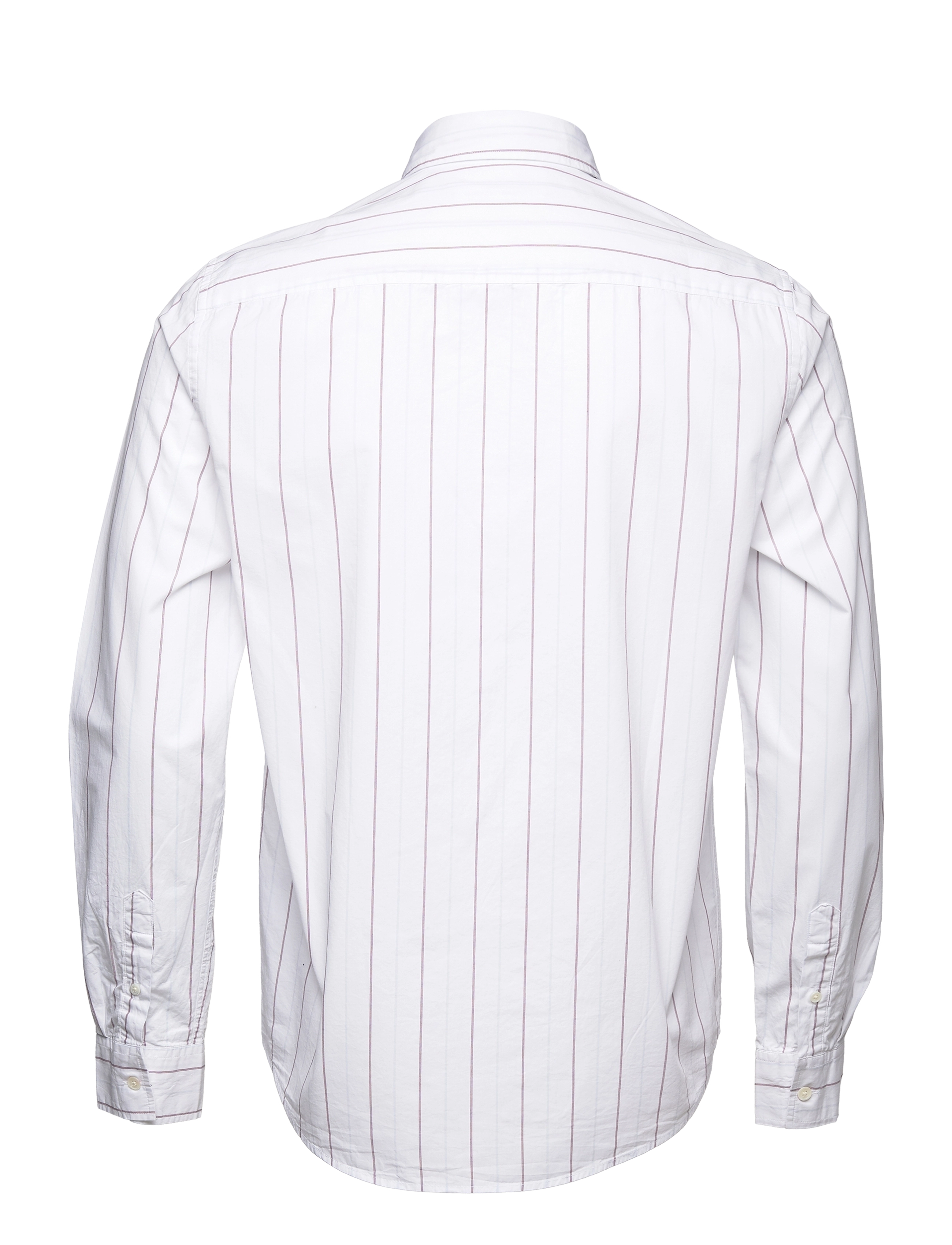 Wood Wood - Timothy poplin stripe shirt - white stripes - 1
