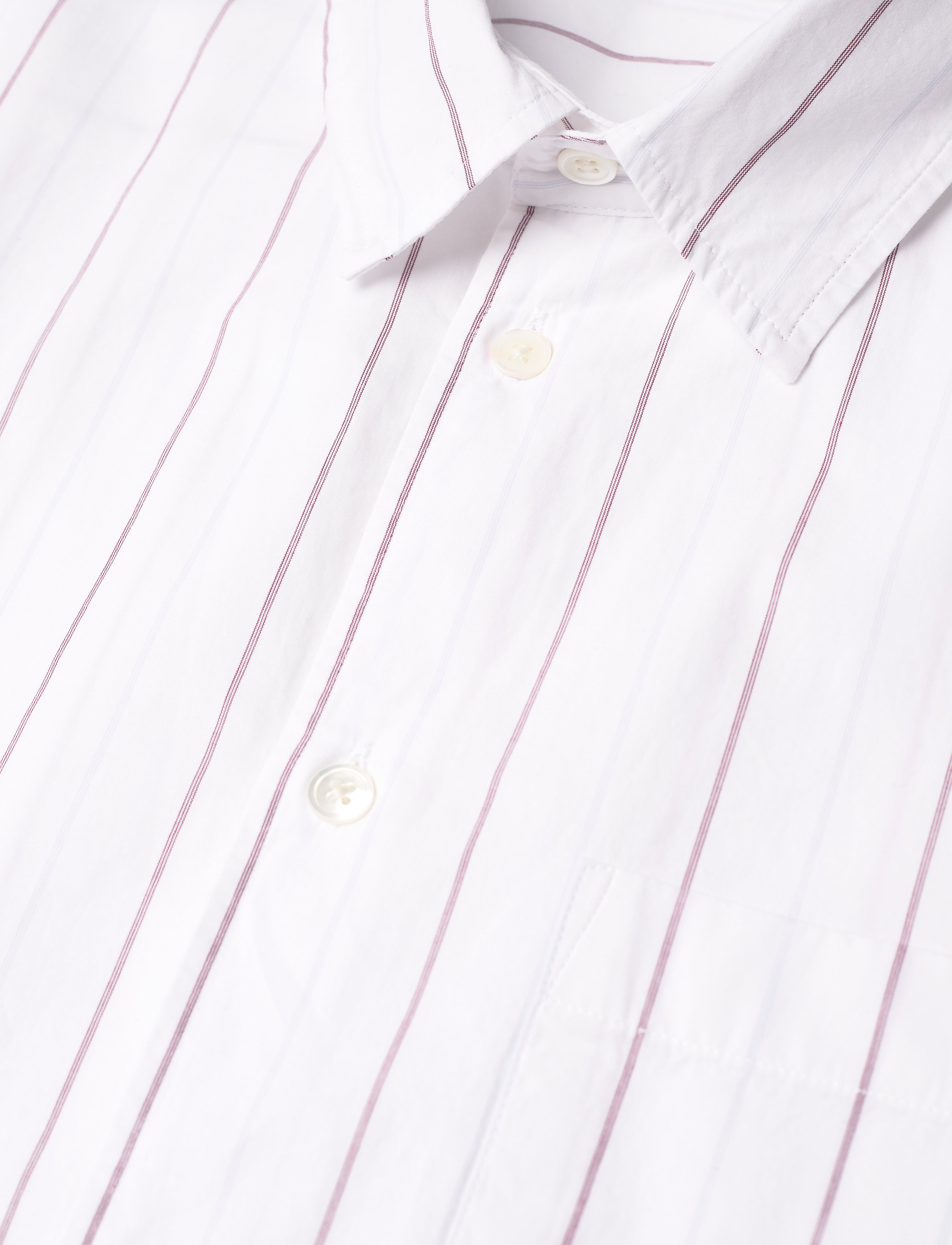 Wood Wood - Timothy poplin stripe shirt - white stripes - 3