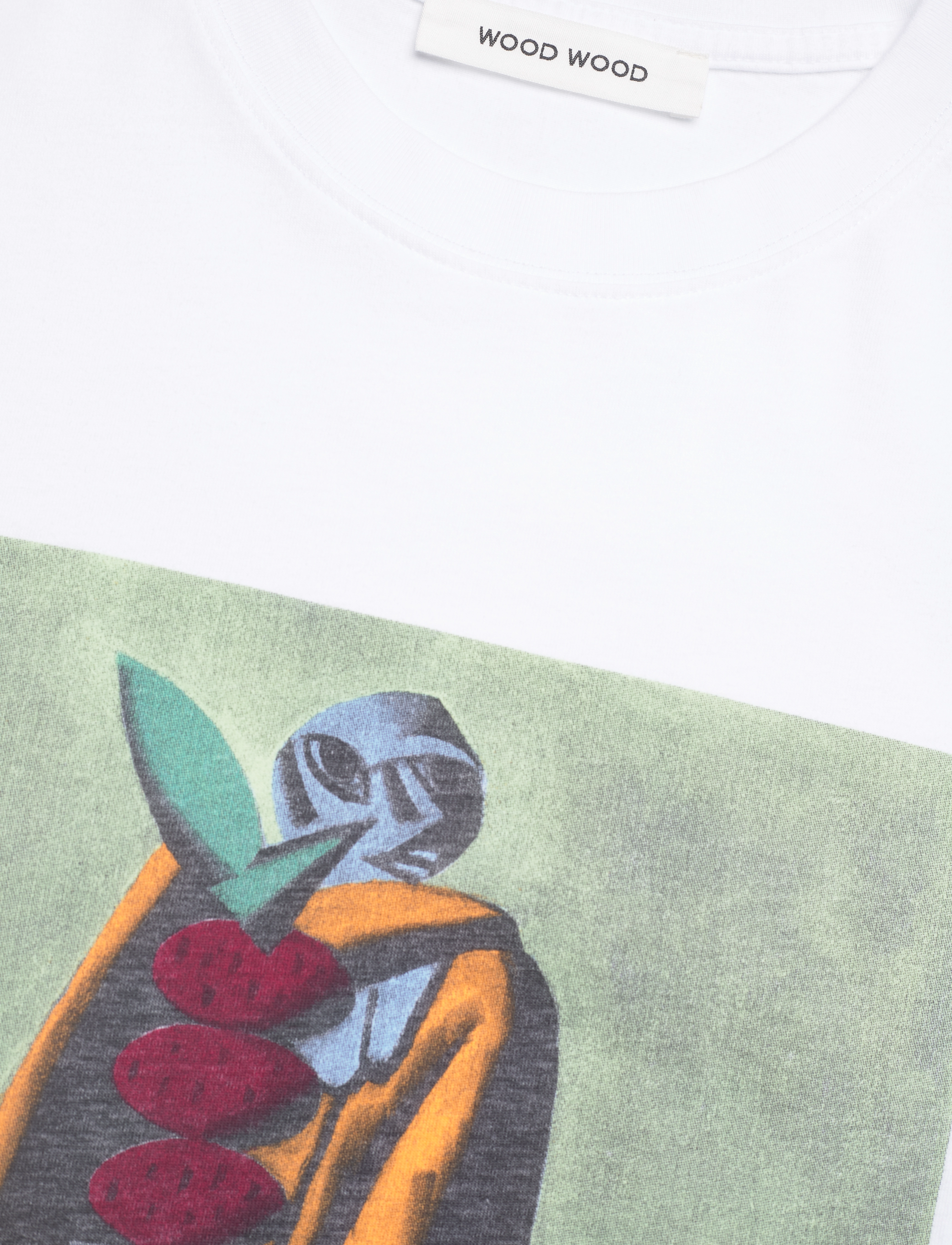 Wood Wood - Sami JM planted T-shirt - white - 2