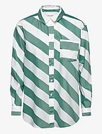 Arianna sheer stripe shirt - PARIS GREEN