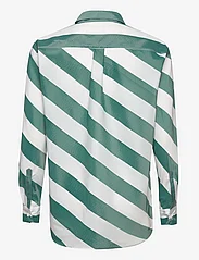 Wood Wood - Arianna sheer stripe shirt - langärmlige hemden - paris green - 1