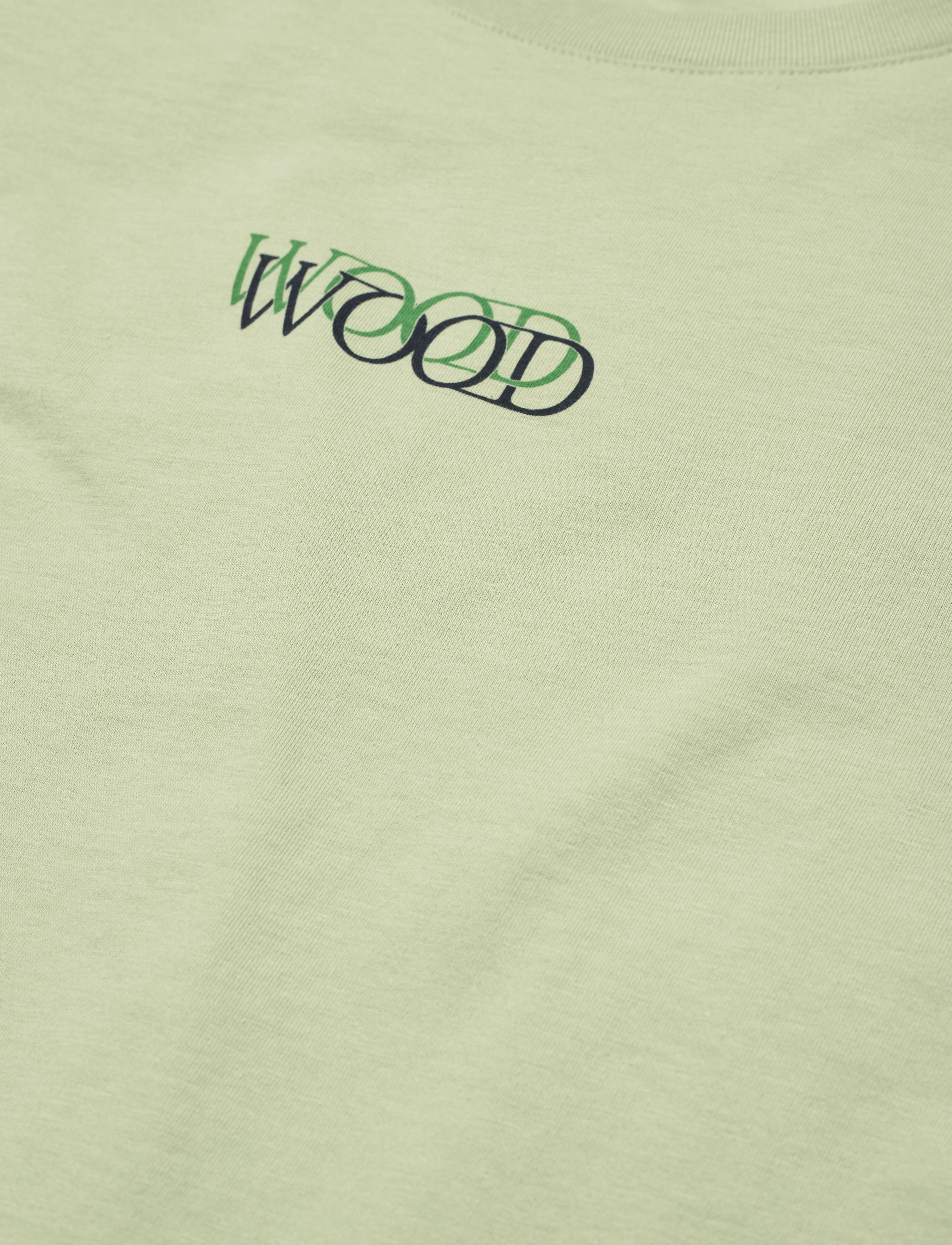 Wood Wood - Alma logo T-shirt - light green - 2