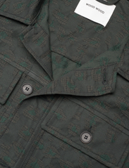 Wood Wood - Clint jacquard shirt - mænd - dark green - 2