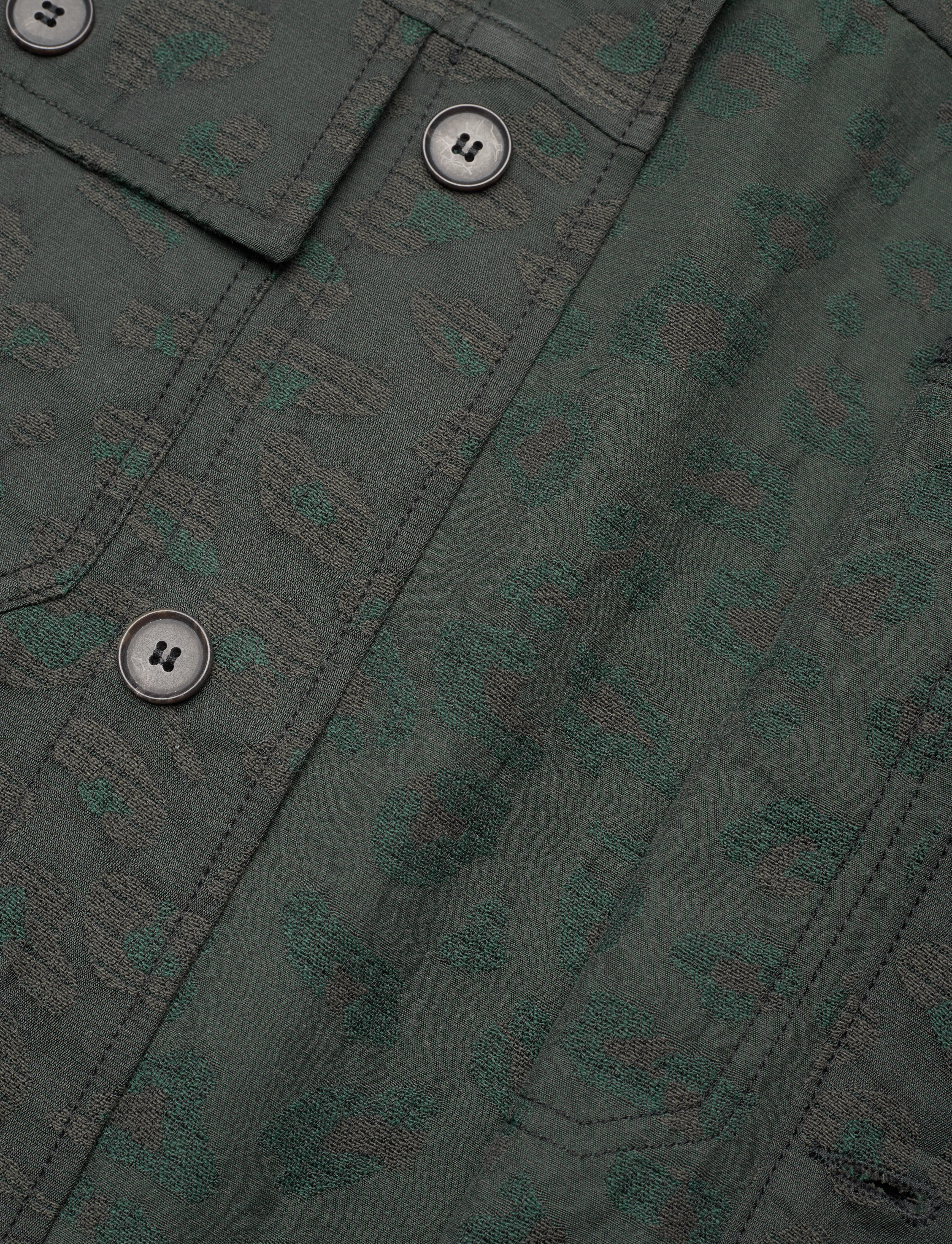 Wood Wood - Clint jacquard shirt - dark green - 3