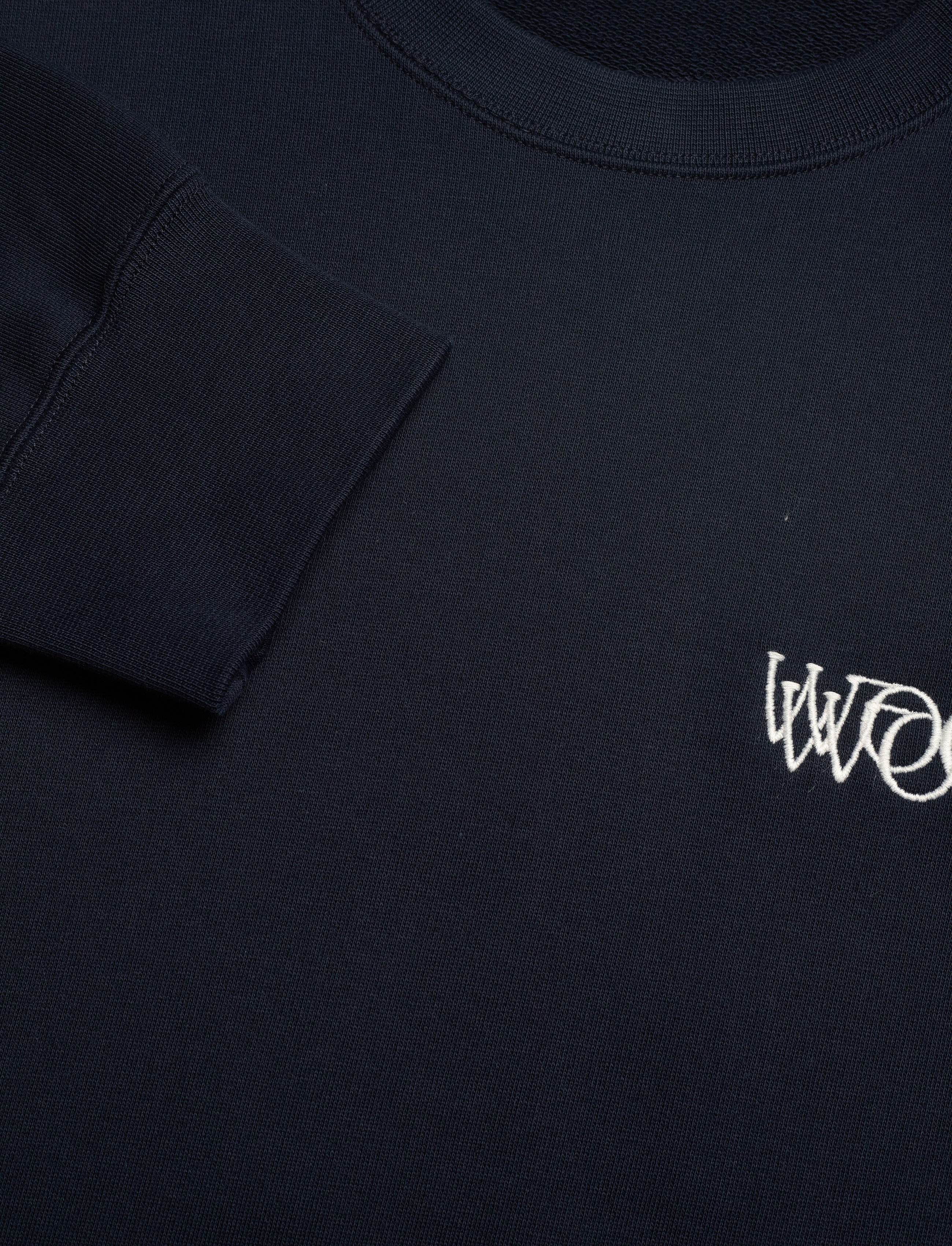 Wood Wood - Hugh logo sweatshirt - navy - 2